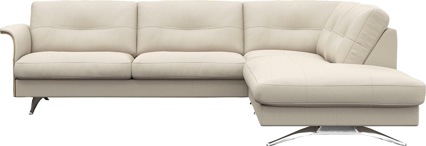 FLEXLUX Ecksofa "Glow, super bequem durch hochwertigem Sitzaufbau mit Feder günstig online kaufen