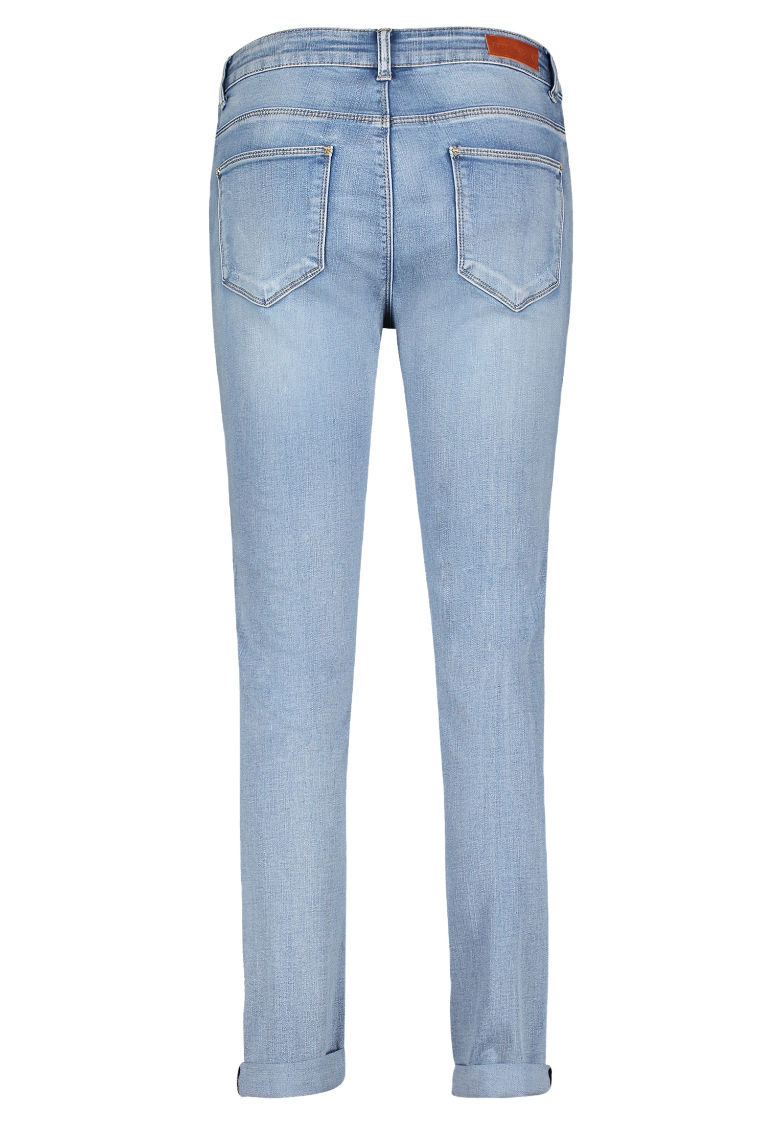Slim-fit-Jeans BETTY BARCLAY "Damen mit Waschung", Damen, Gr. 36, Normalgrößen, blau (light blau denim), Obermaterial: 56% Baumwolle, 30% Viskose, 12% Polyester, 2% Elasthan, Basic, slim fit, Jeans Slim-fit-Jeans 2
