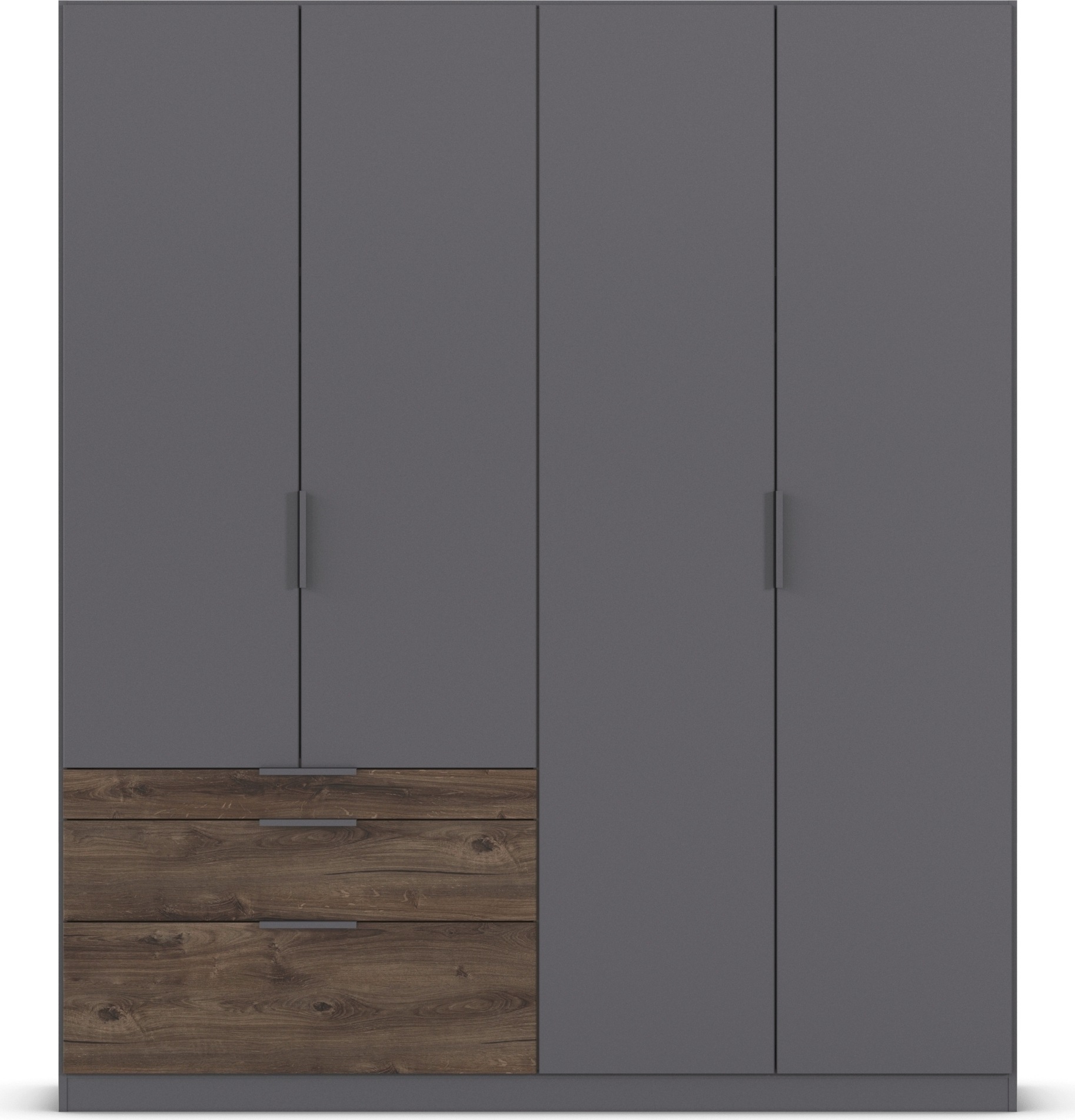 rauch Kleiderschrank »Drehtürenschrank Schrank Garderobe Schlafzimmerschrank KODA« oberer Schubkasten mit praktischer Inneneinteilung,  mit asymmetrisch angeordneten Schubladen MADE IN GERMANY