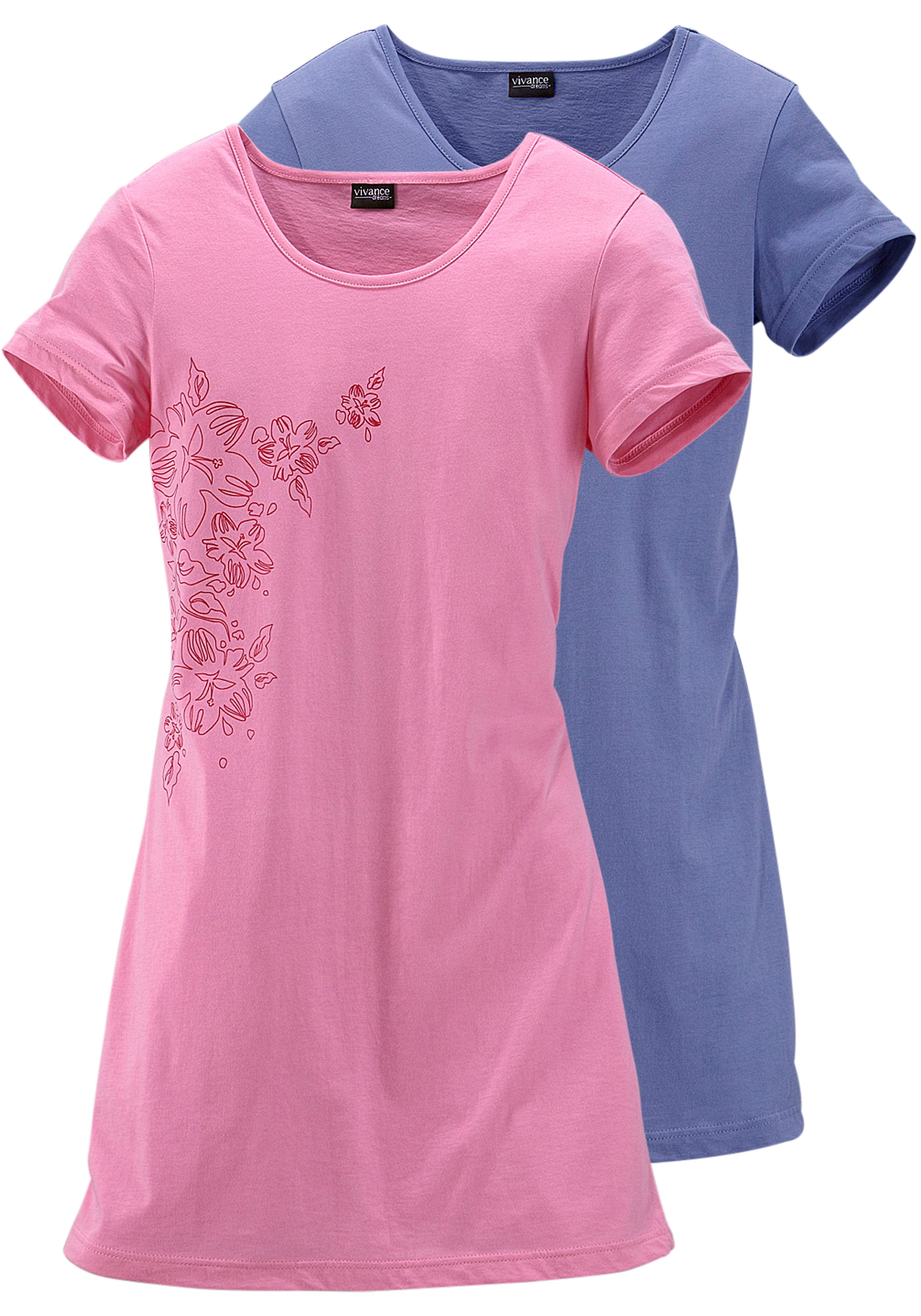 (2er-Pack), Dreams mit BAUR Vivance bestellen Blumenprint online Nachthemd, |