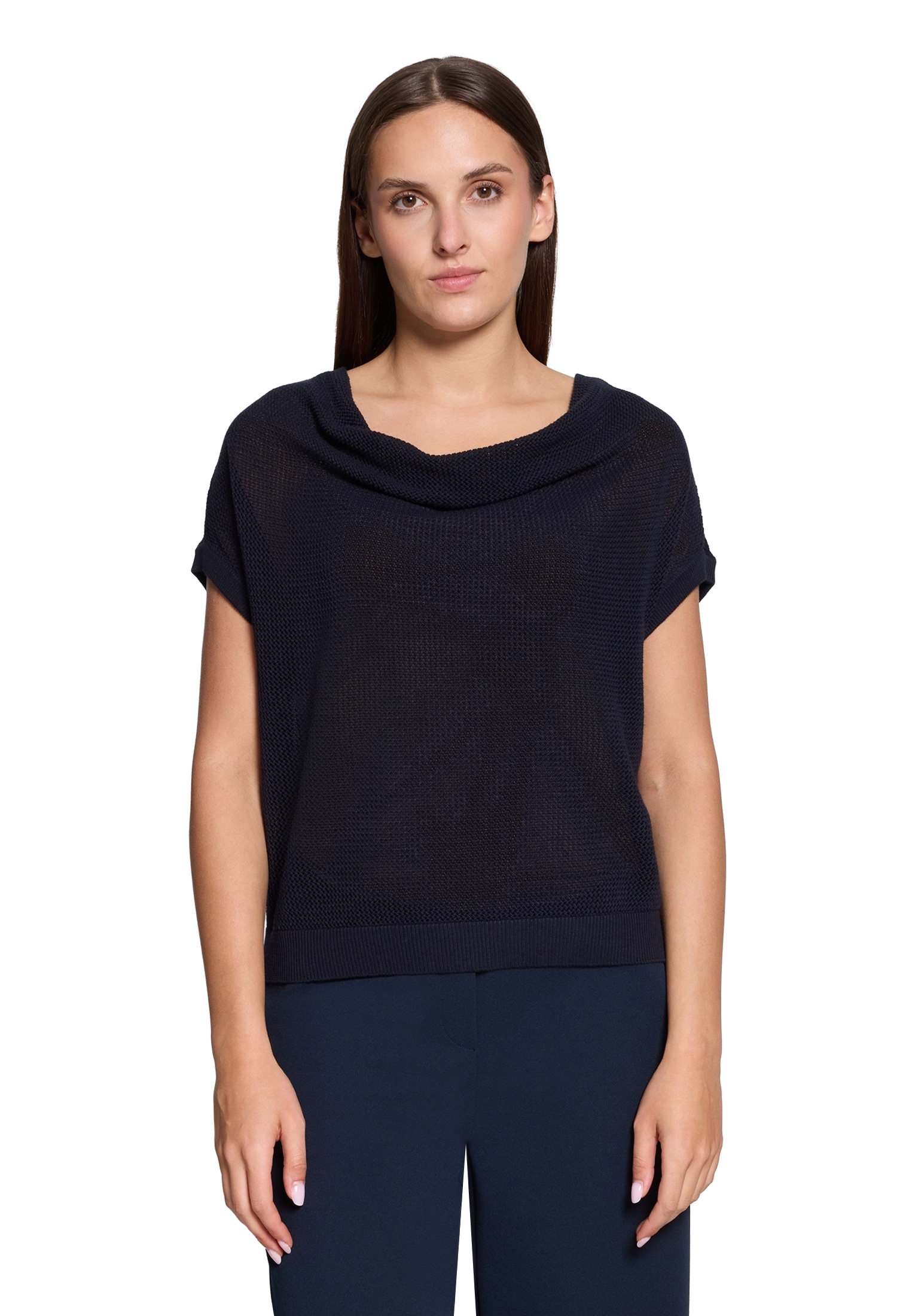 Betty Barclay Stricktop »Damen mit Wasserfallausschnitt«