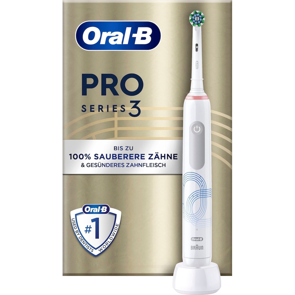 Oral-B Elektrische Zahnbürste »Pro 3 3000 Special Edition«, 1 St. Aufsteckbürsten, 360°-Andruckkontrolle