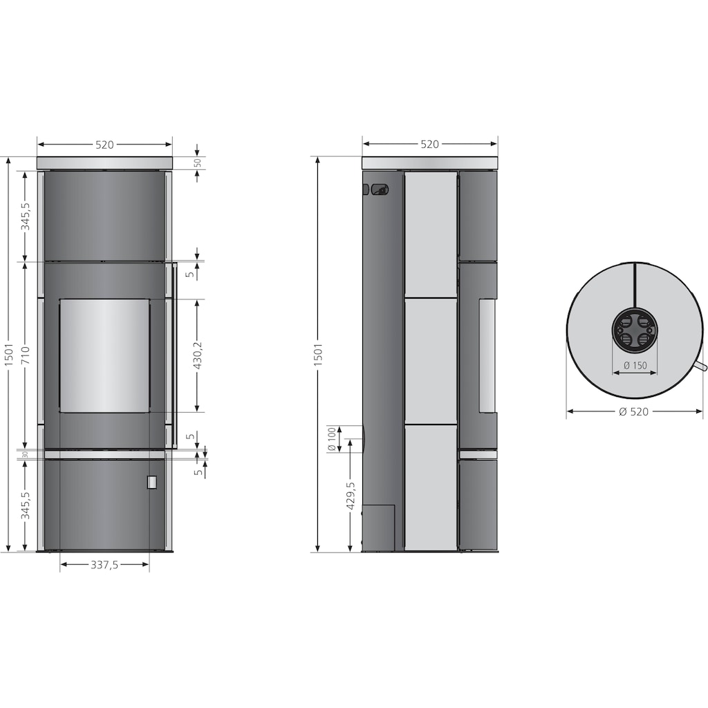 JUSTUS Kaminofen »Faro Aqua 2.0«