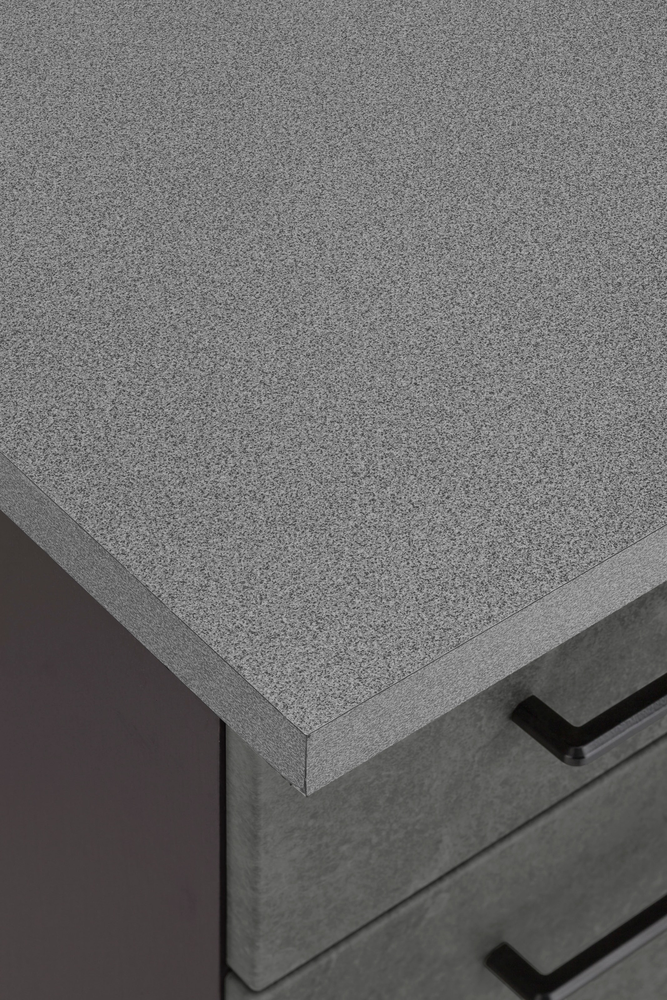 KOCHSTATION Küchenzeile »KS-Tulsa«, mit E-Geräten, Breite 380 cm, schwarze Metallgriffe, MDF Fronten