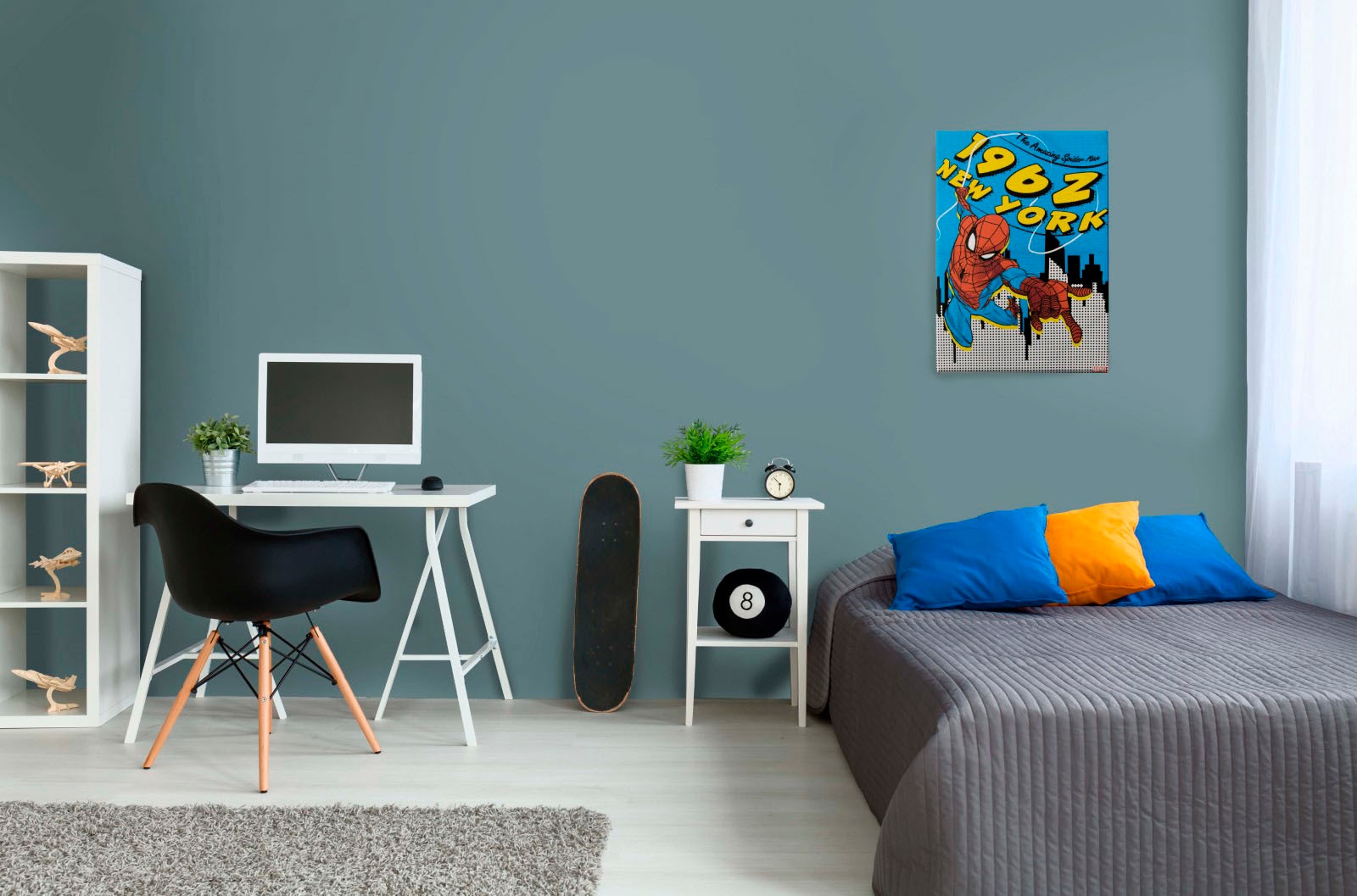 MARVEL Leinwandbild »Leinwandbild Spiderman New York 50x70xm«, (Packung, 1 St.)
