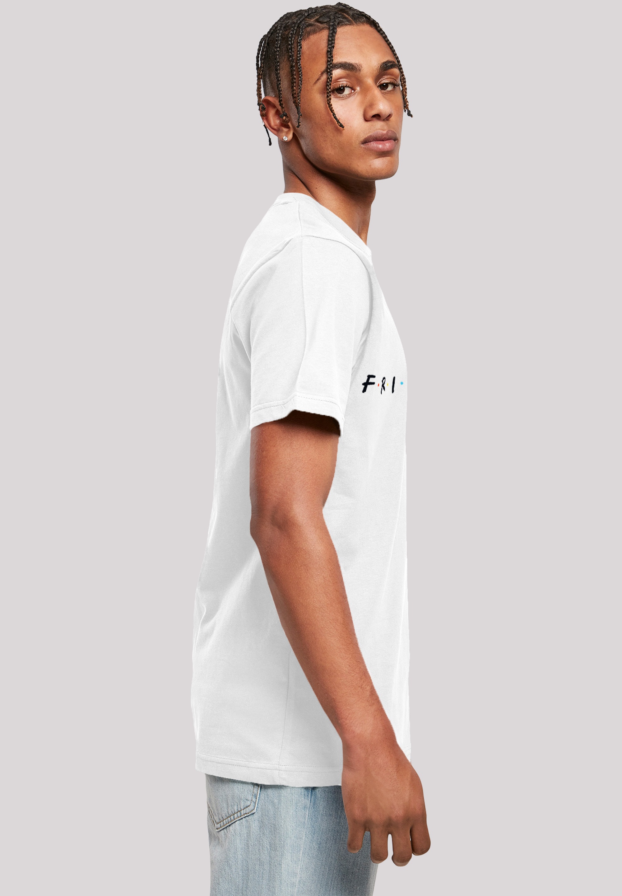 F4NT4STIC T-Shirt »FRIENDS TV Serie Text Logo WHT«, Herren,Premium Merch,Regular-Fit,Basic,Bedruckt