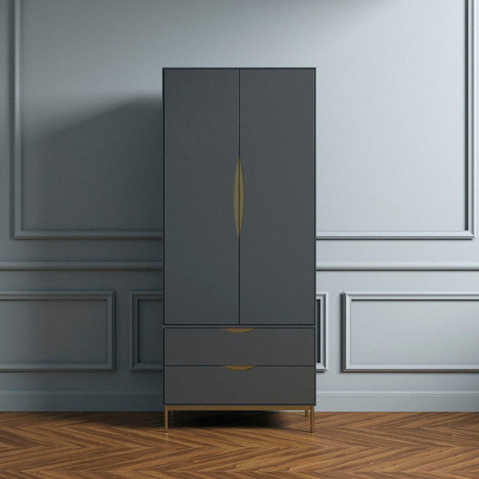 andas Kleiderschrank "KOBE", Schöne Griffe, viel Stuaraum günstig online kaufen