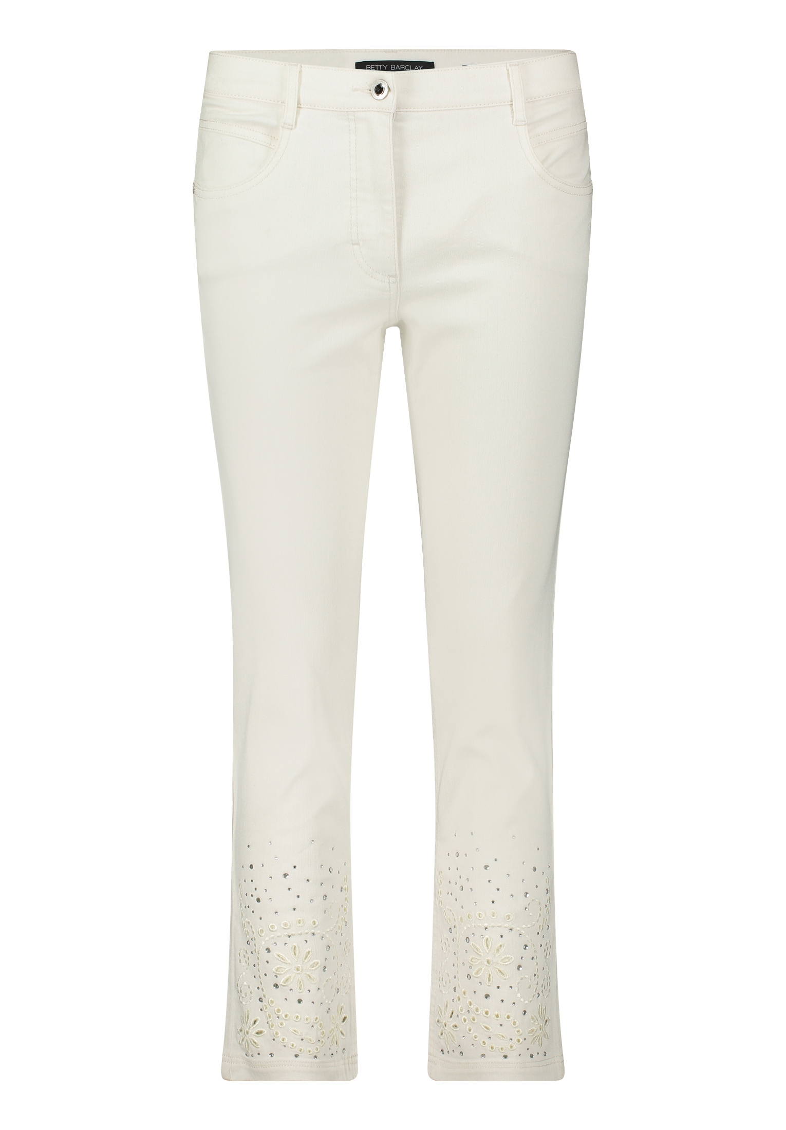 Betty Barclay Stoffhose »Betty Barclay Casual-Hose mit Stickerei«, Lochstickerei