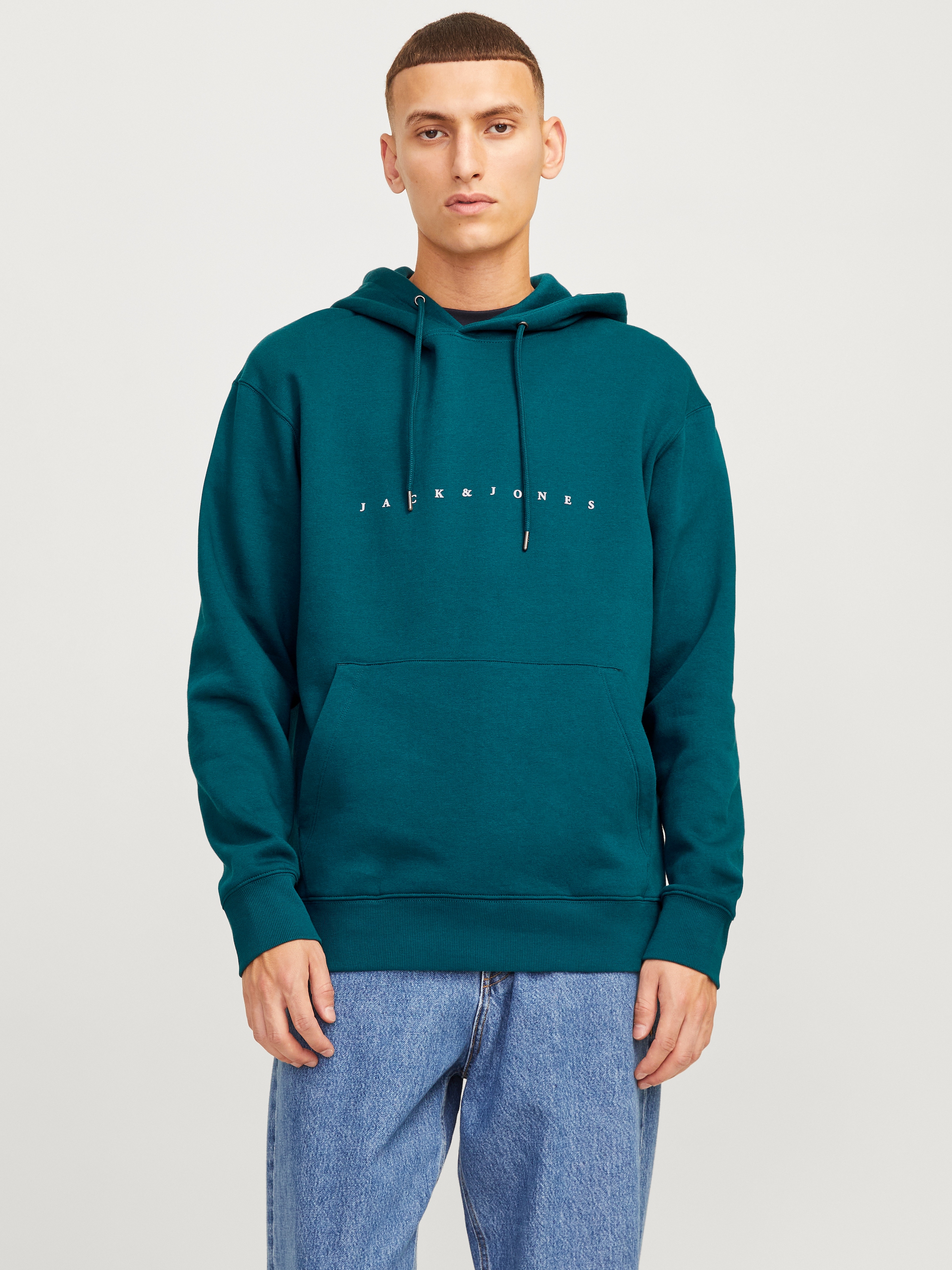 Jack & Jones Kapuzensweatshirt JJESTAR JJ SWEAT HOOD NOOS mit Logo Print im günstig online kaufen