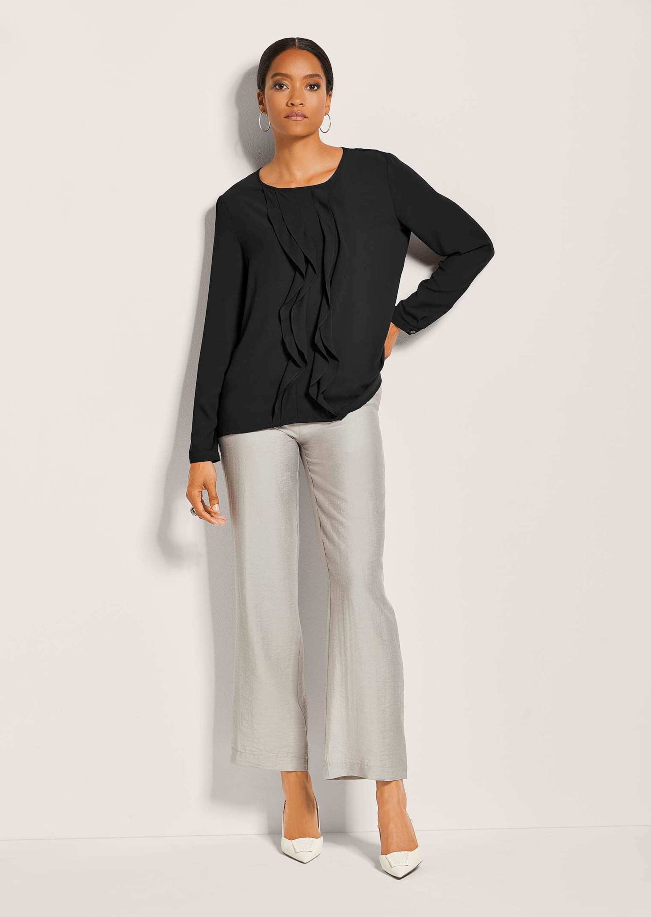 MADELEINE Langarmbluse "Bluse Leichte Rundhals-Bluse" günstig online kaufen