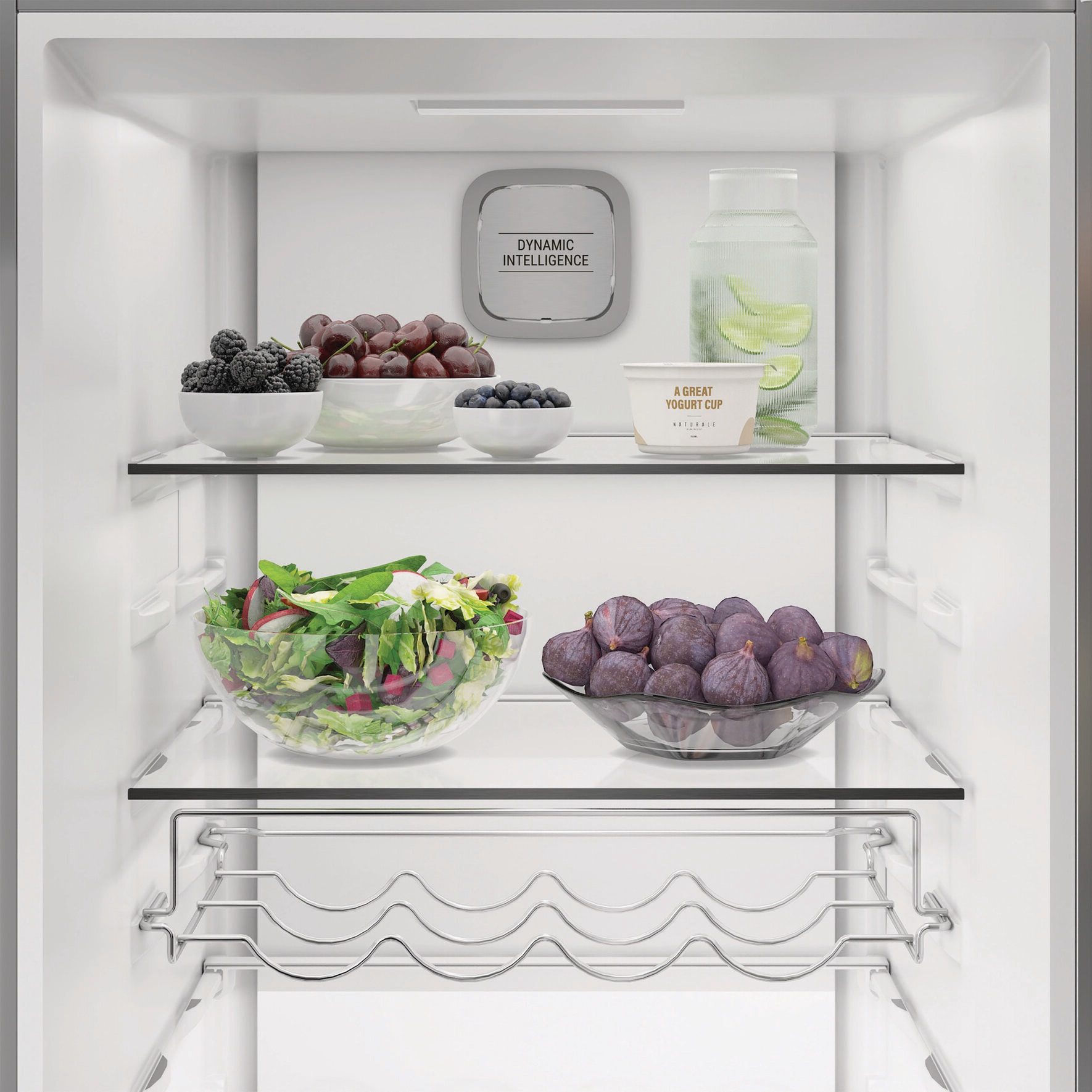 BAUKNECHT Kühlschrank KR 186GD IN »KR 186GC IN« 186,5 cm hoch 59,7 cm breit SmoothFit - 90°-Türöffnung für mehr Komfort