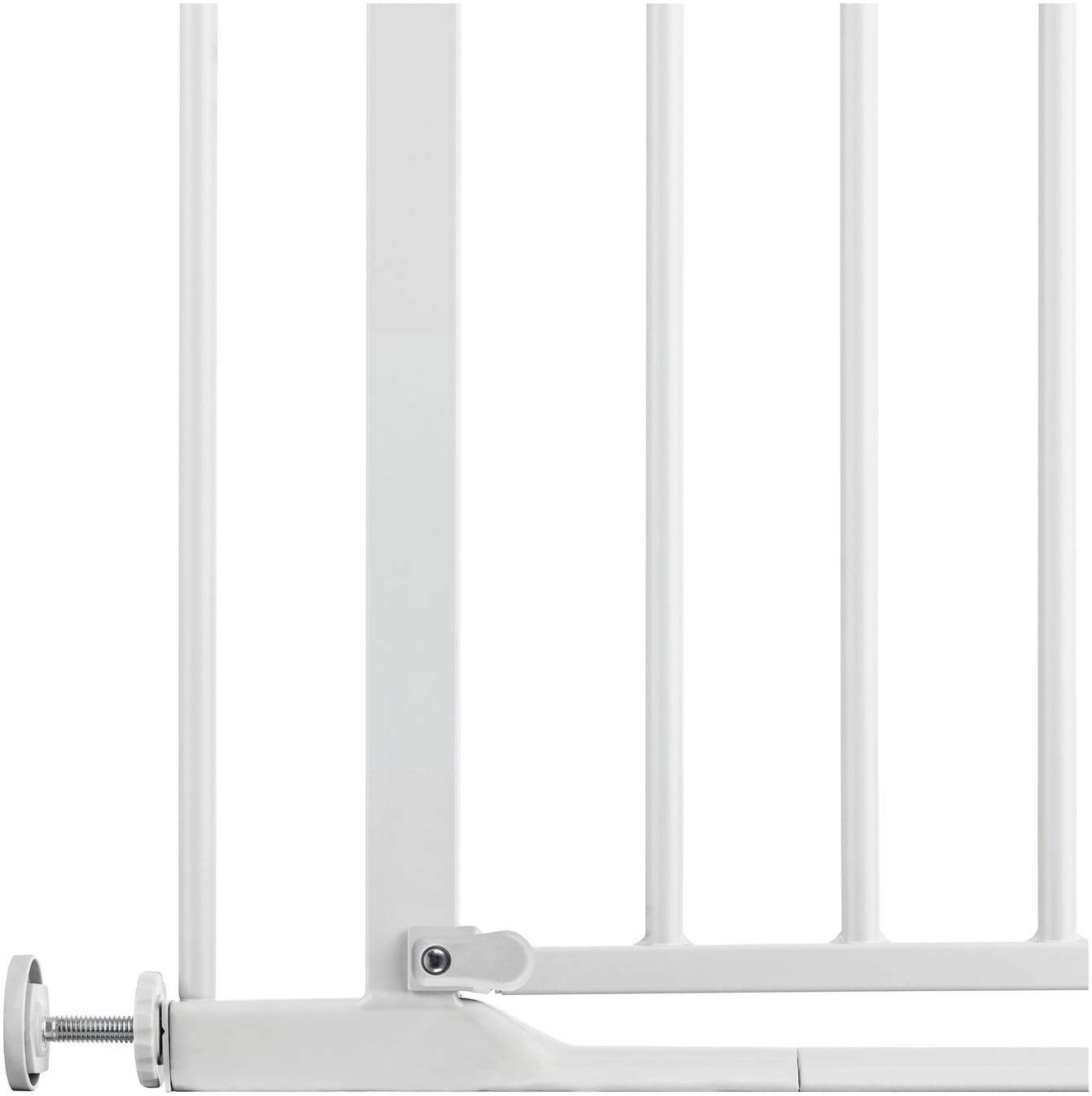 Hauck Türschutzgitter »Clear Step 2, White« auch als Treppenschutzgitter verwendbar; 75-80 cm, flacher Durchgang