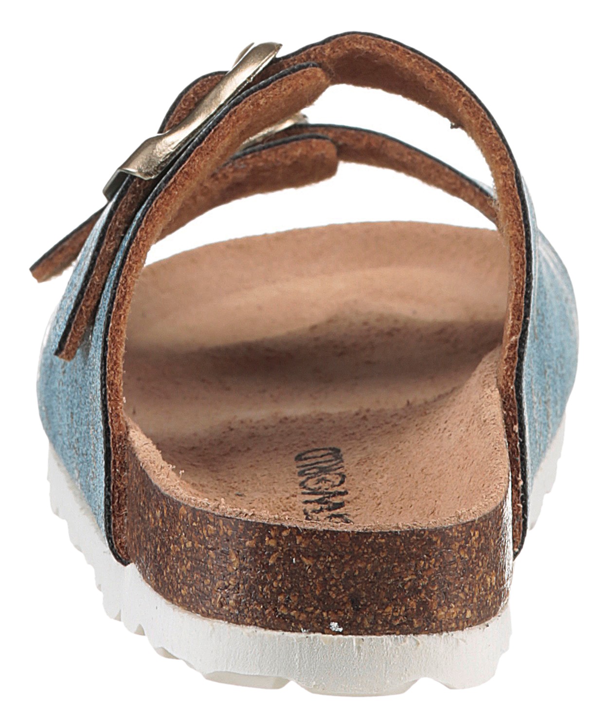 KIDSWORLD Pantolette, Sommerschuh, Strandschuh, Urlaubschuh, Hausschuh mit Schnallen