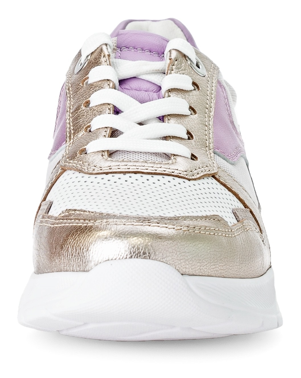 Gabor Rollingsoft Keilsneaker, Freizeitschuh, Halbschuh, Schnürschuh mit gepolstertem Schaftrand