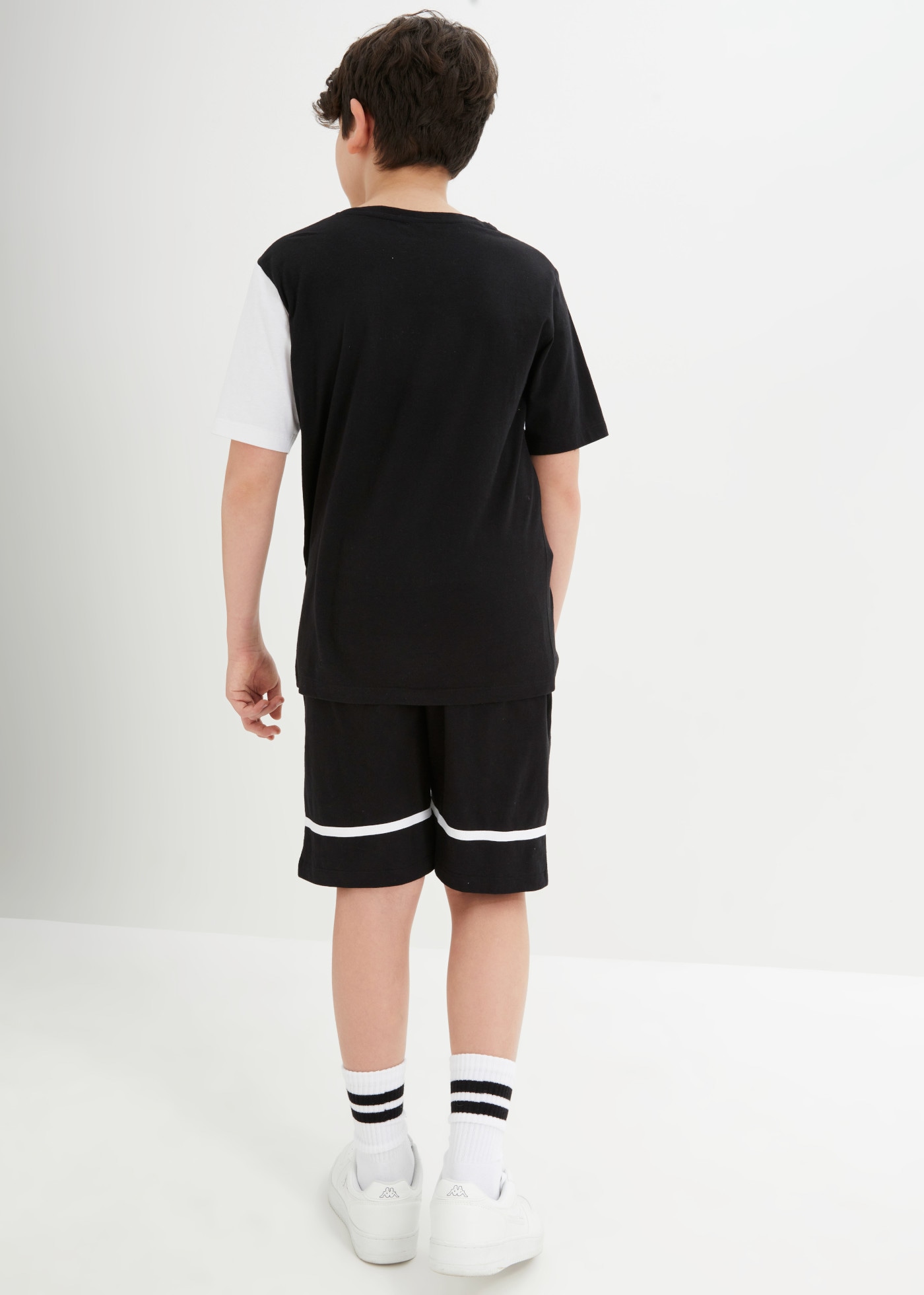 bonprix T-Shirt Set, 2er,  aus reiner Baumwolle, Regular Fit, Kurzarm-Design