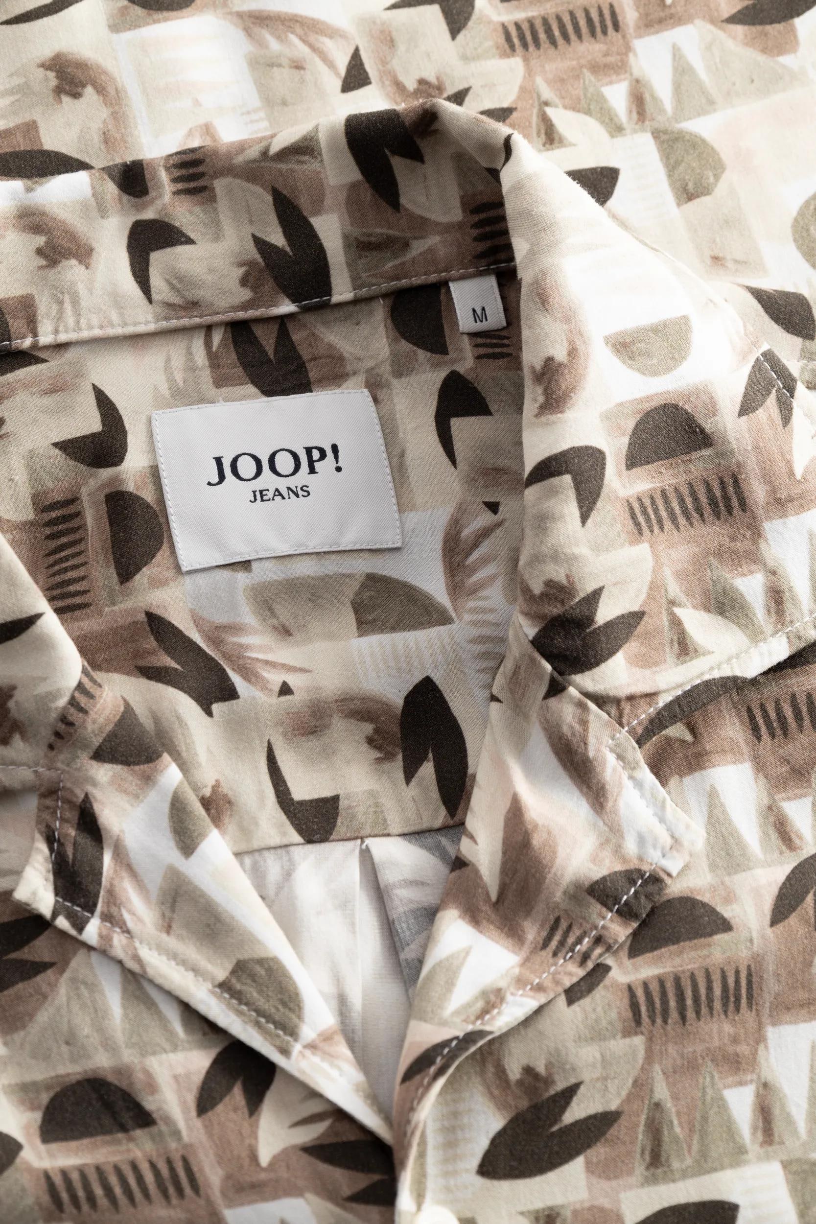 Joop Jeans Kurzarmhemd »Hanes« mit Allover-Print, Reverskragen