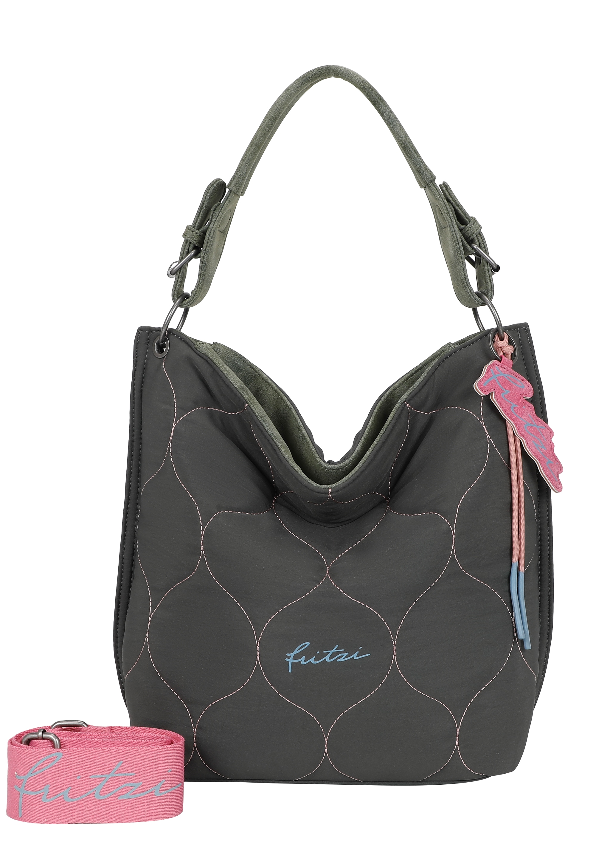 Fritzi aus Preußen Schultertasche "Fritzi01 Limited Sky", mit abnehmbarem fritzi-Anhänger