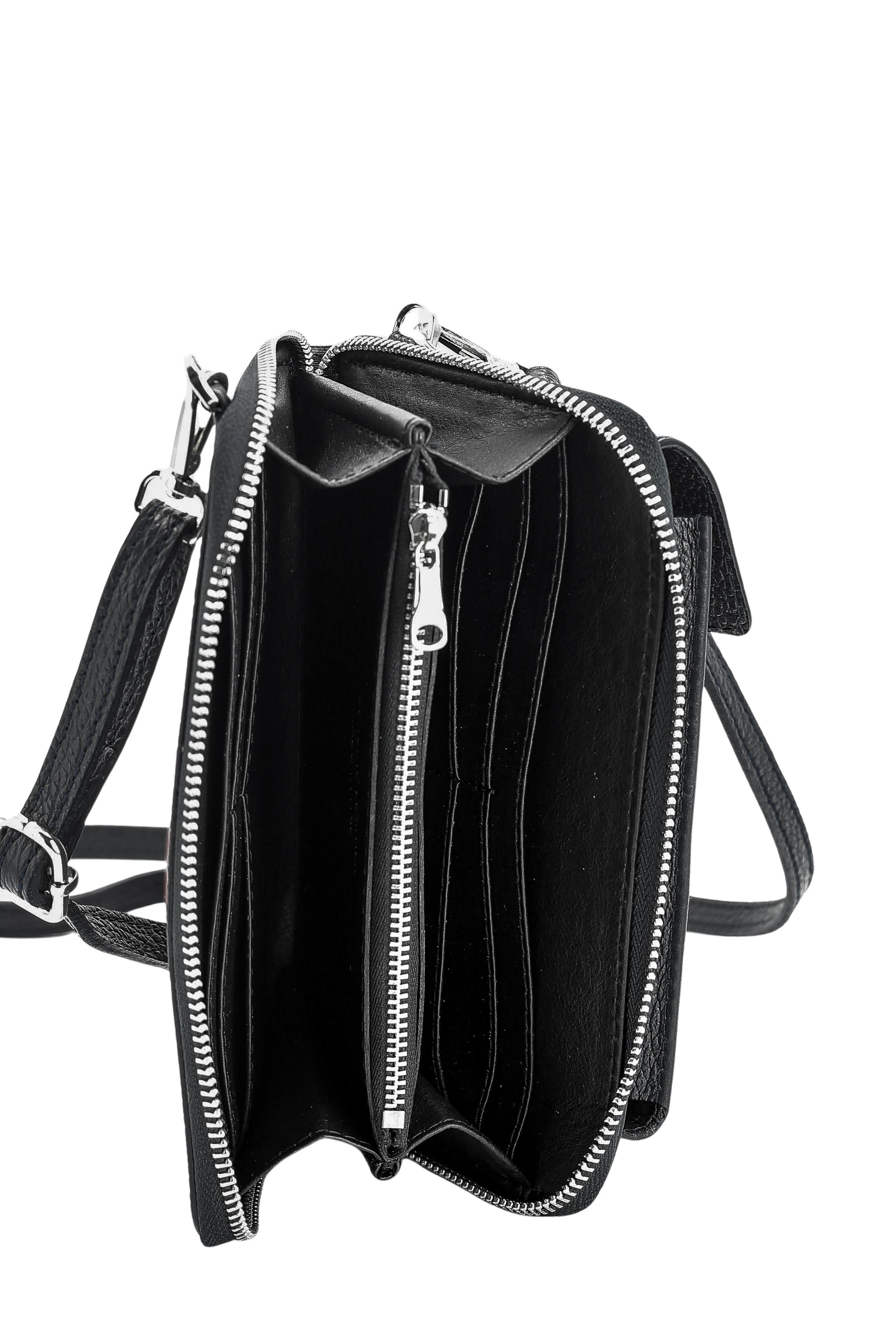 COLLEZIONE ALESSANDRO Umhängetasche »Event«, Echt Leder Handy Geldbörse zum Umhängen