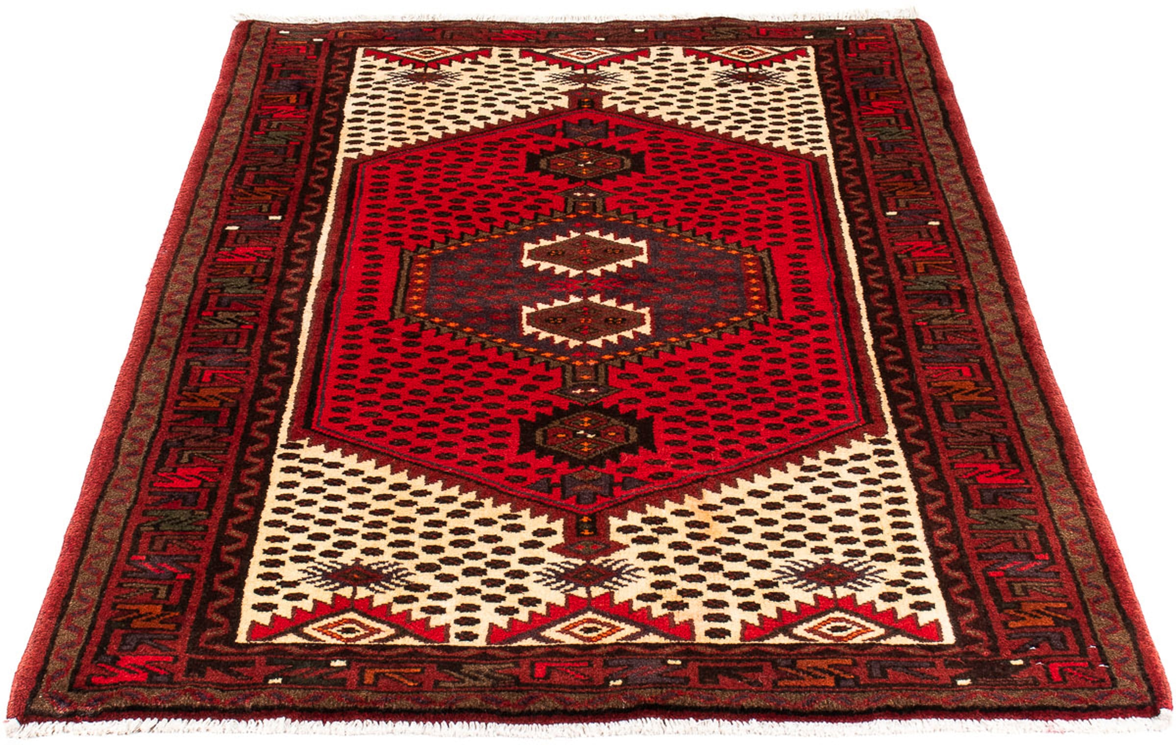 morgenland Orientteppich "Perser - Nomadic - 155 x 101 cm - dunkelrot", rechteckig, 10 mm Höhe, Wohnzimmer, Handgeknüpft