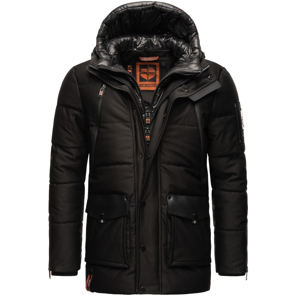 Stone Harbour Winterjacke »Mitjaa«, mit Kapuze