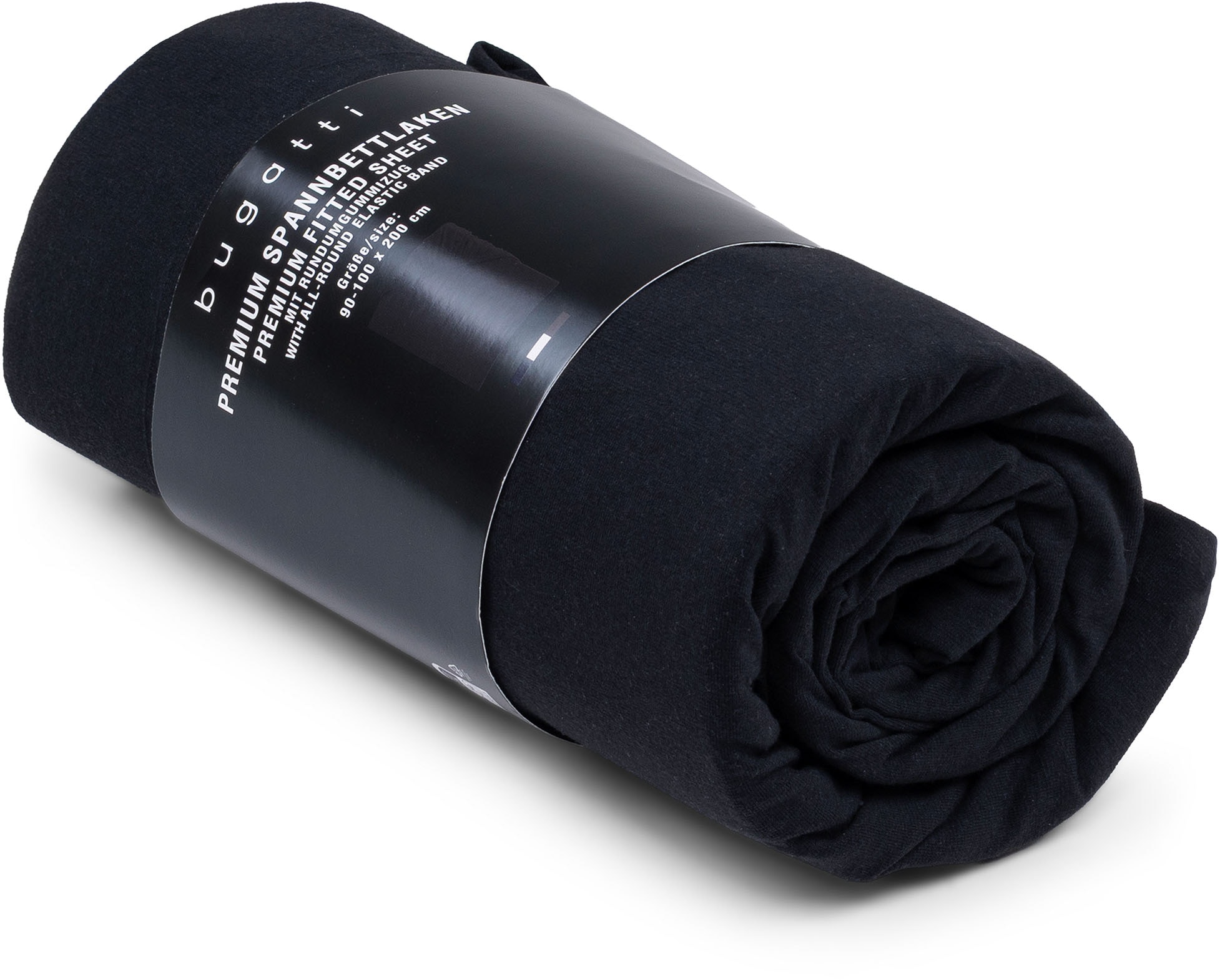 bugatti Spannbettlaken "PREMIUM, Baumwolle mit Elasthan, 180 g/m²" blickdic günstig online kaufen