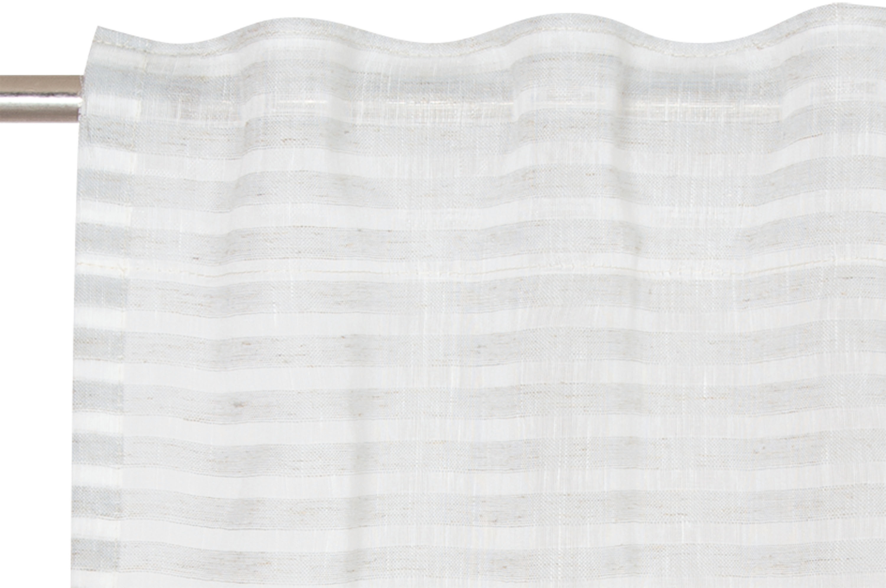 Thumbnail - TOM TAILOR HOME Vorhang "Natural Stripe" verdeckte Schlaufen 1 Stk. tlg. transparent