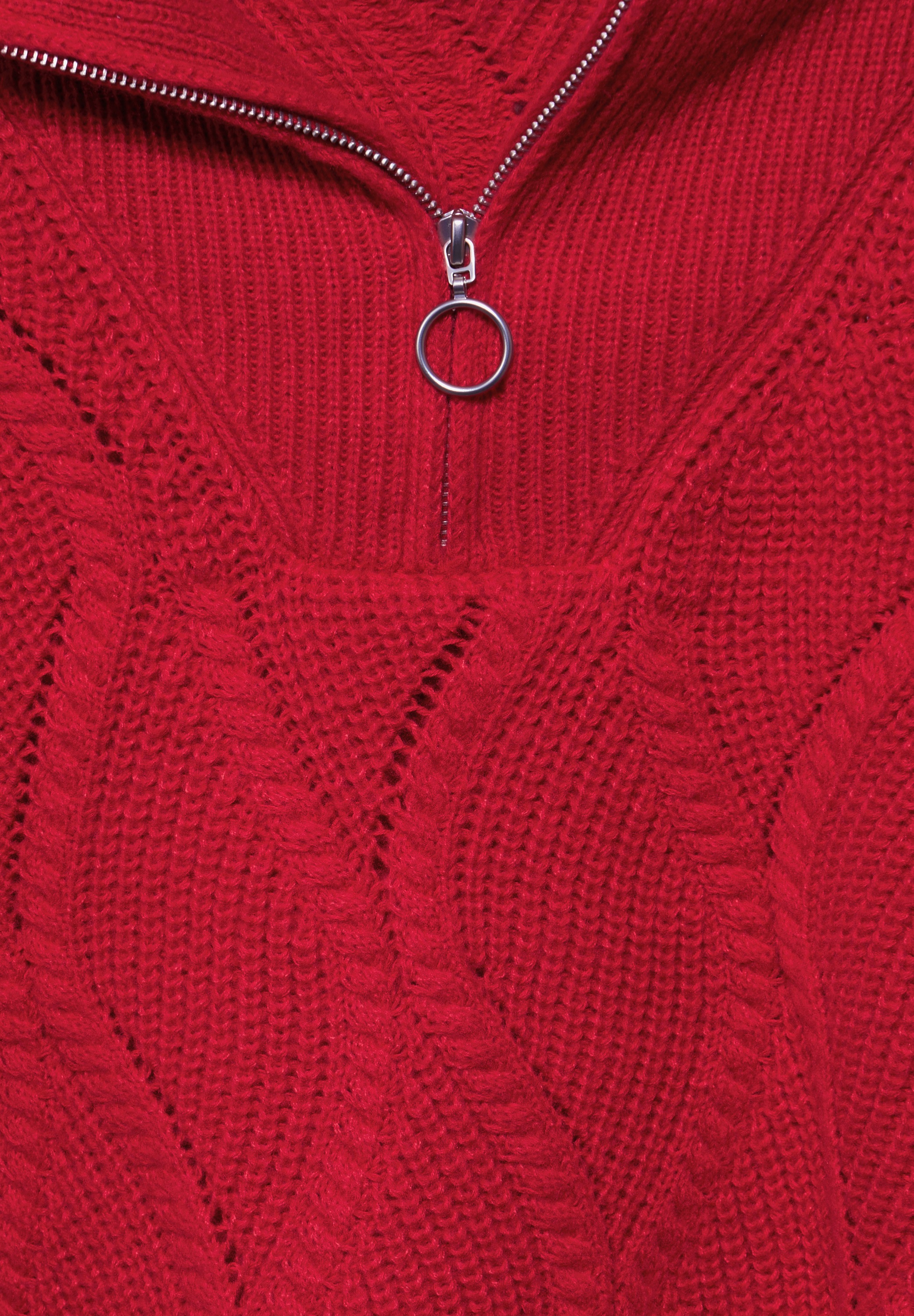 STREET ONE STUDIO Rollkragenpullover, aus softem Materialmix