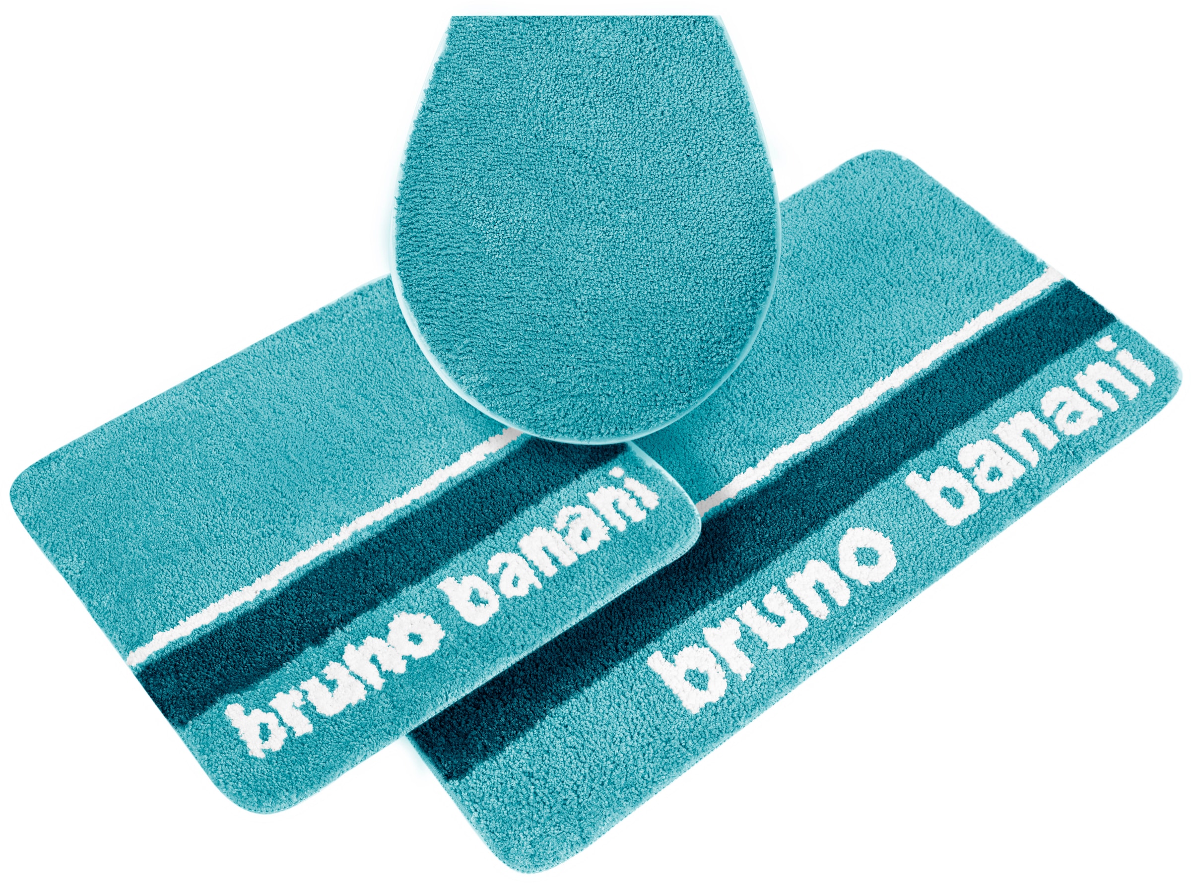 Bruno Banani Badematte "Maja", Höhe 20 mm, rutschhemmend beschichtet, fußbodenheizungsgeeignet-strapazierfähig-schnell t