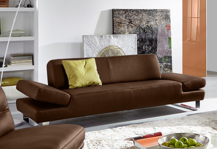 W.SCHILLIG 2-Sitzer "taboo Designsofa mit hohem Sitzkomfort, Breite 202cm, Sitztiefe 59cm" mit Normaltiefe, inklusive Armlehnenverstellung