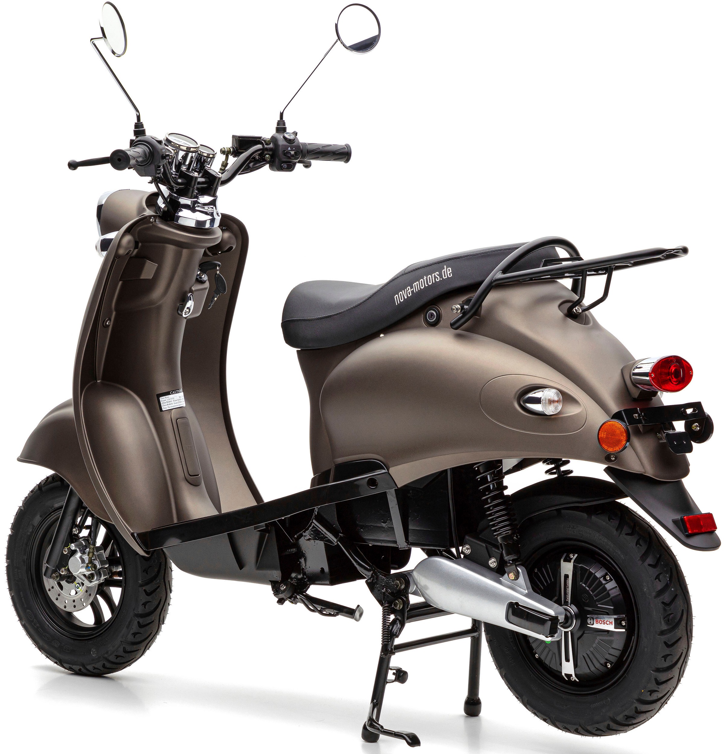 »eRetro Rechnung Li«, Star auf BAUR E-Motorroller Dual-Stoßdämpfer härteverstellbare hinten | Nova Motors