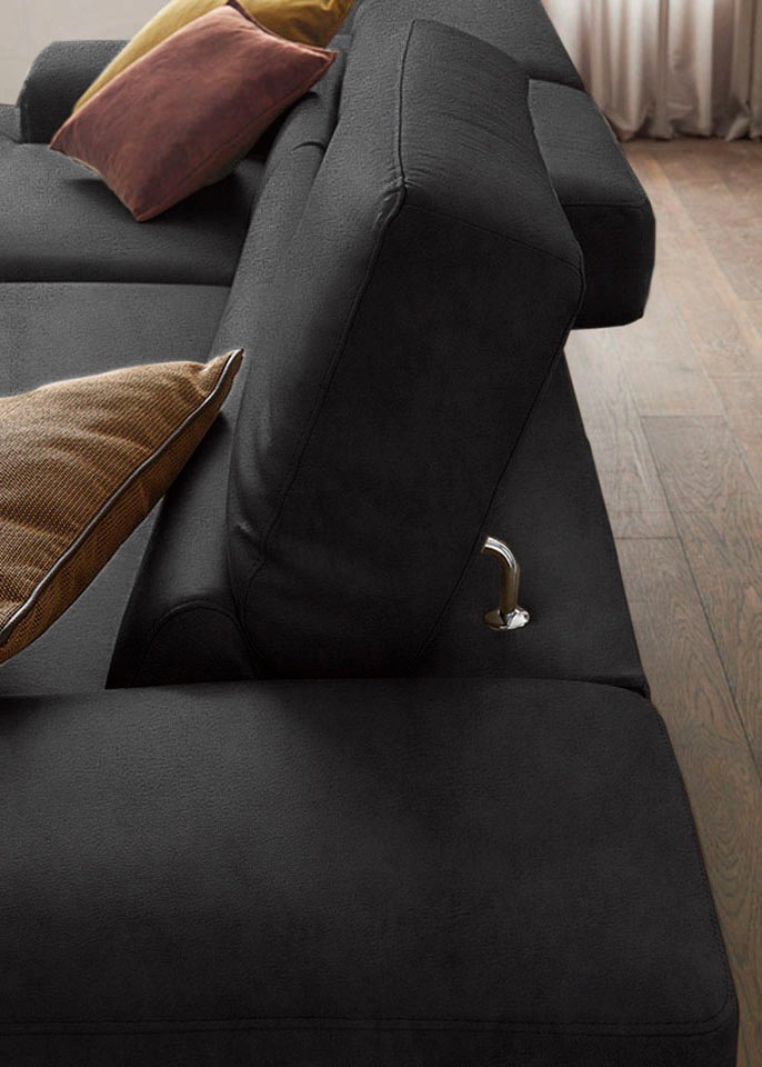Thumbnail - W.SCHILLIG Ecksofa "piedroo, Designsofa mit tollem Sitzkomfort, bequem und elegant, L-Form", Kopfteilverstellung, wahlwe...