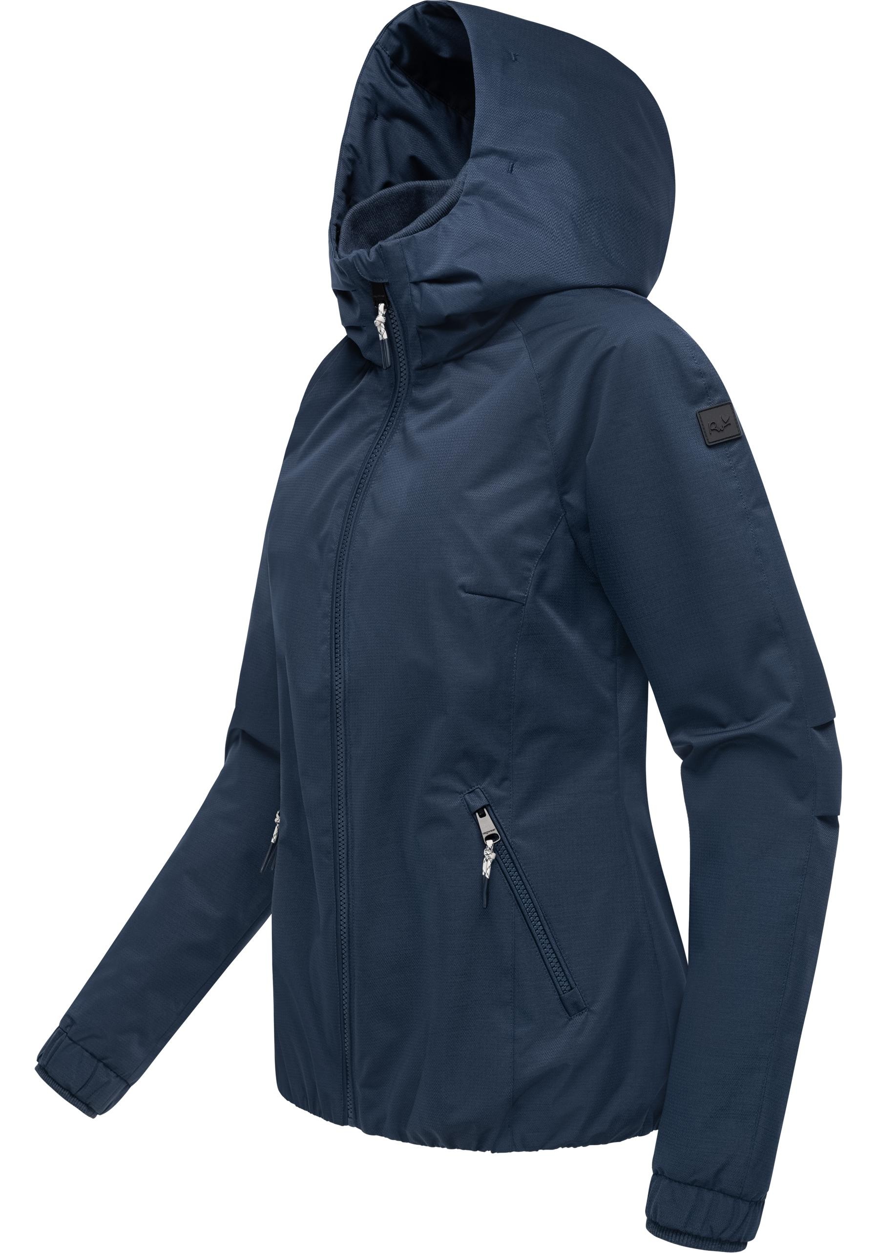 Ragwear Outdoorjacke »Dizzie Tech«, mit Kapuze, Wasserdichte Damen Übergangsjacke mit großer Kapuze