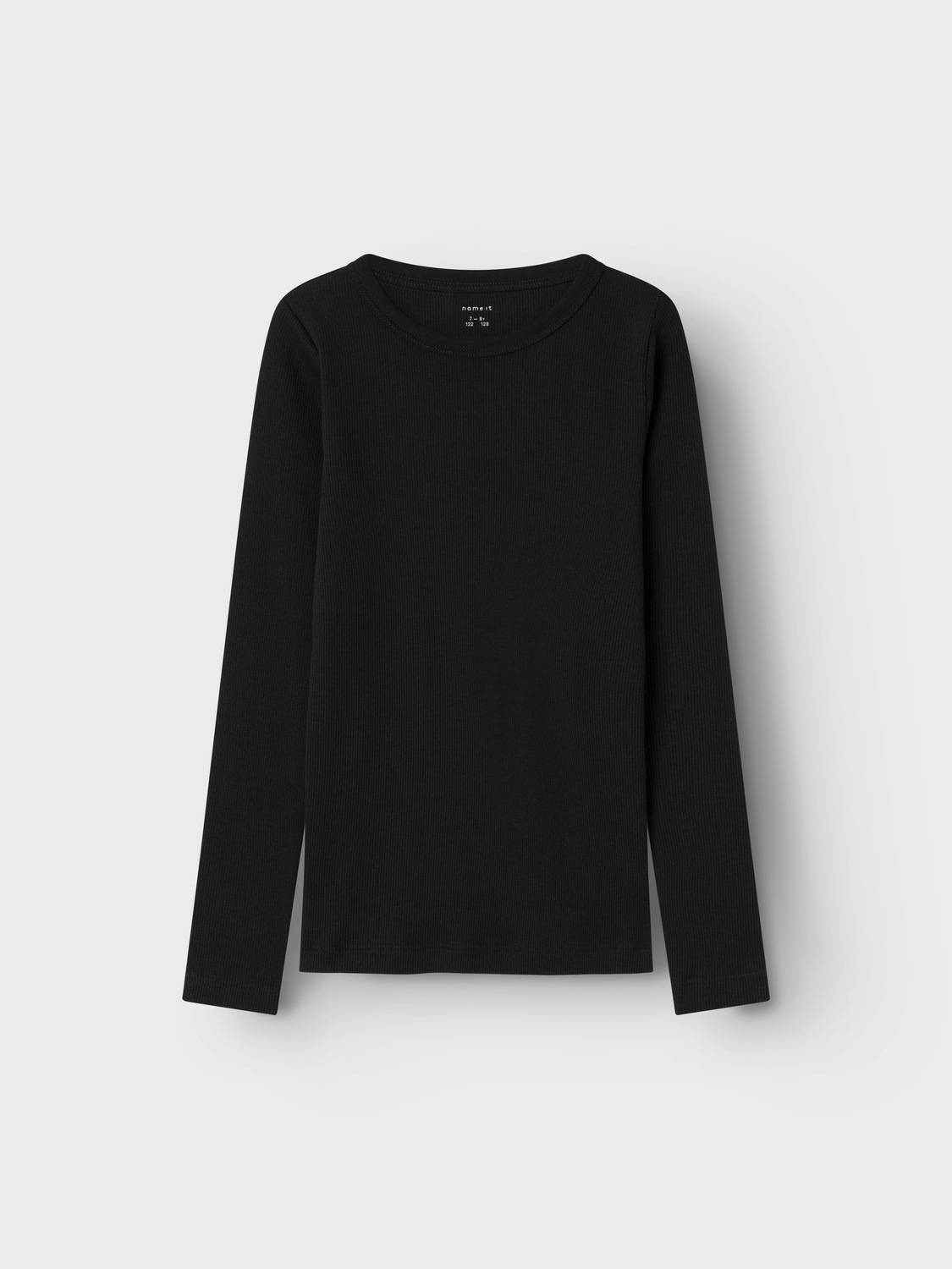 Name It Langarmshirt »NKFNAKAL LS TOP NOOS«, in Basic-Form und leicht gerippter Qualität