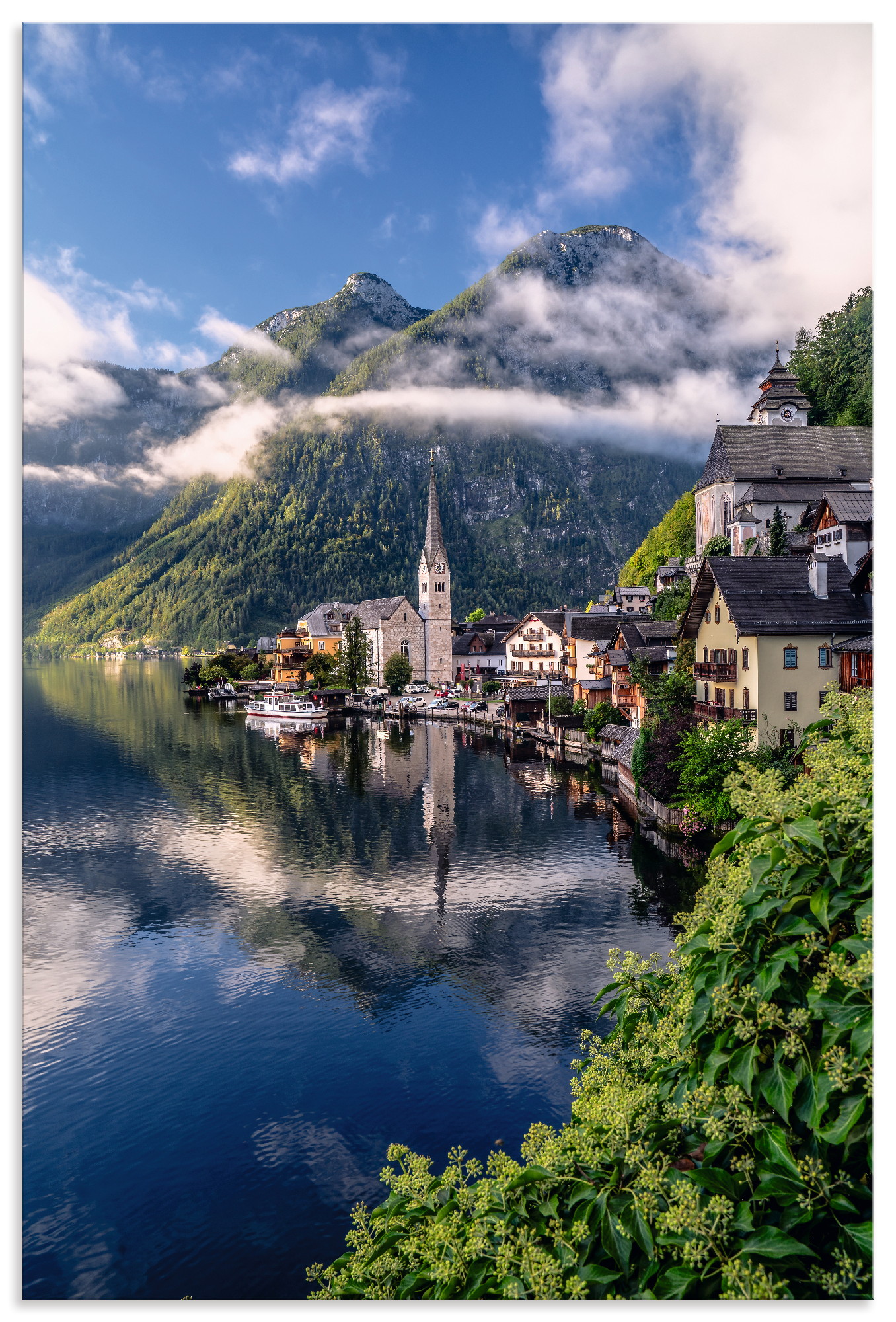 Artland Wandbild "Sommer in Hallstatt im Salzkammergut" Gewässer 1 Stk. tlg. als Alubild, Leinwandbild, Poster, Wandaufkleber in verschied. Größen
