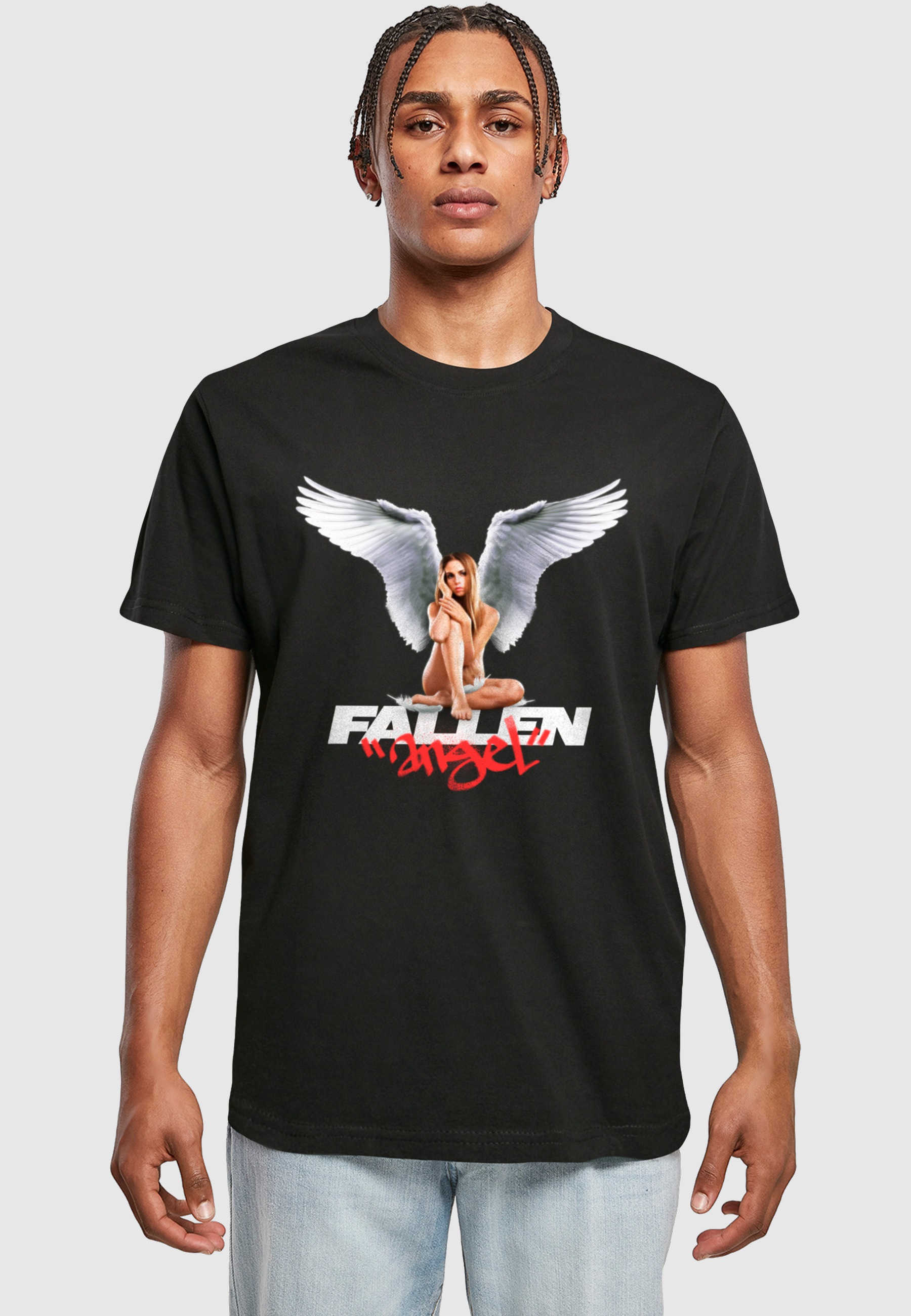 MisterTee T-Shirt »MisterTee Herren Fallen Angel Tee« 1 Stk.