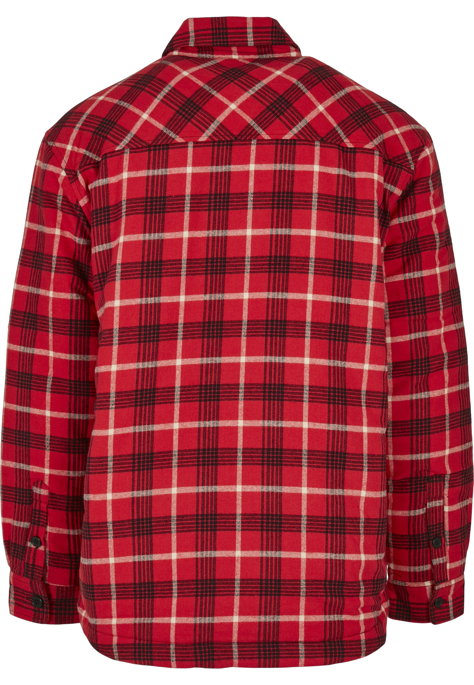 URBAN CLASSICS Funktionsmantel »Urban Classics Herren Plaid Quilted Shirt Jacket«