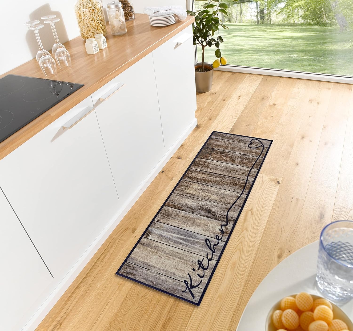 HANSE Home "Kitchen Herz" rechteckig 5 mm Höhe Läufer, Rutschfest, Küchente günstig online kaufen