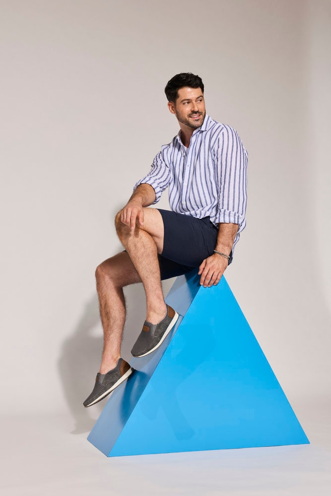 Rieker Slipper  Slip-on Sneaker, Schlupfschuh mit Stretcheinsätze