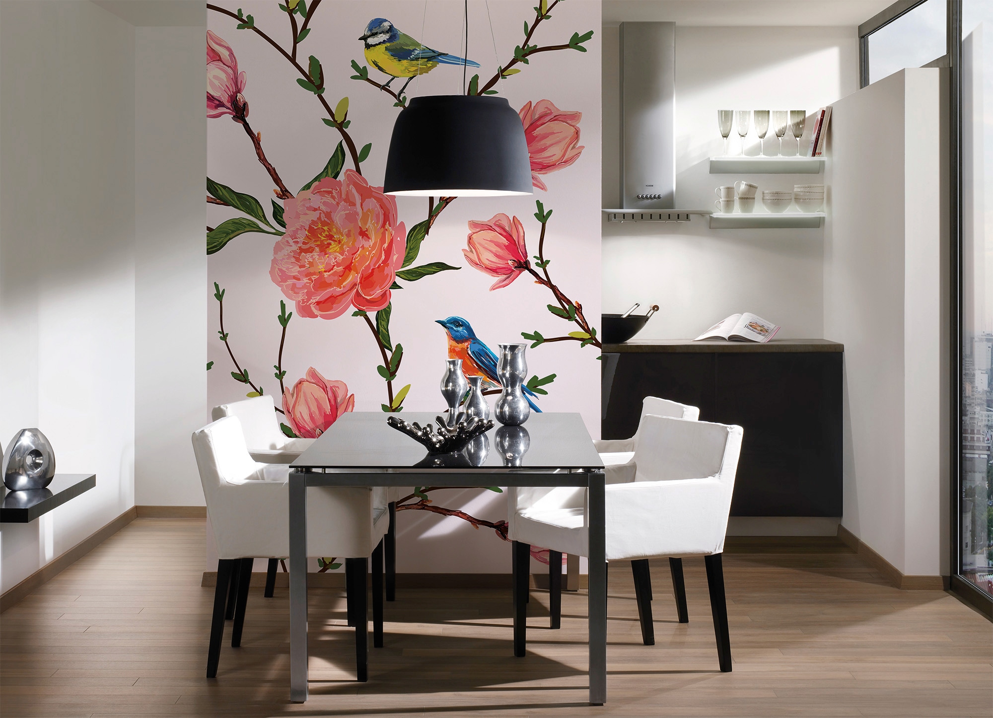 living walls Fototapete »Designwalls Little Birds« glatt Vlies, Wand, Schräge, Decke