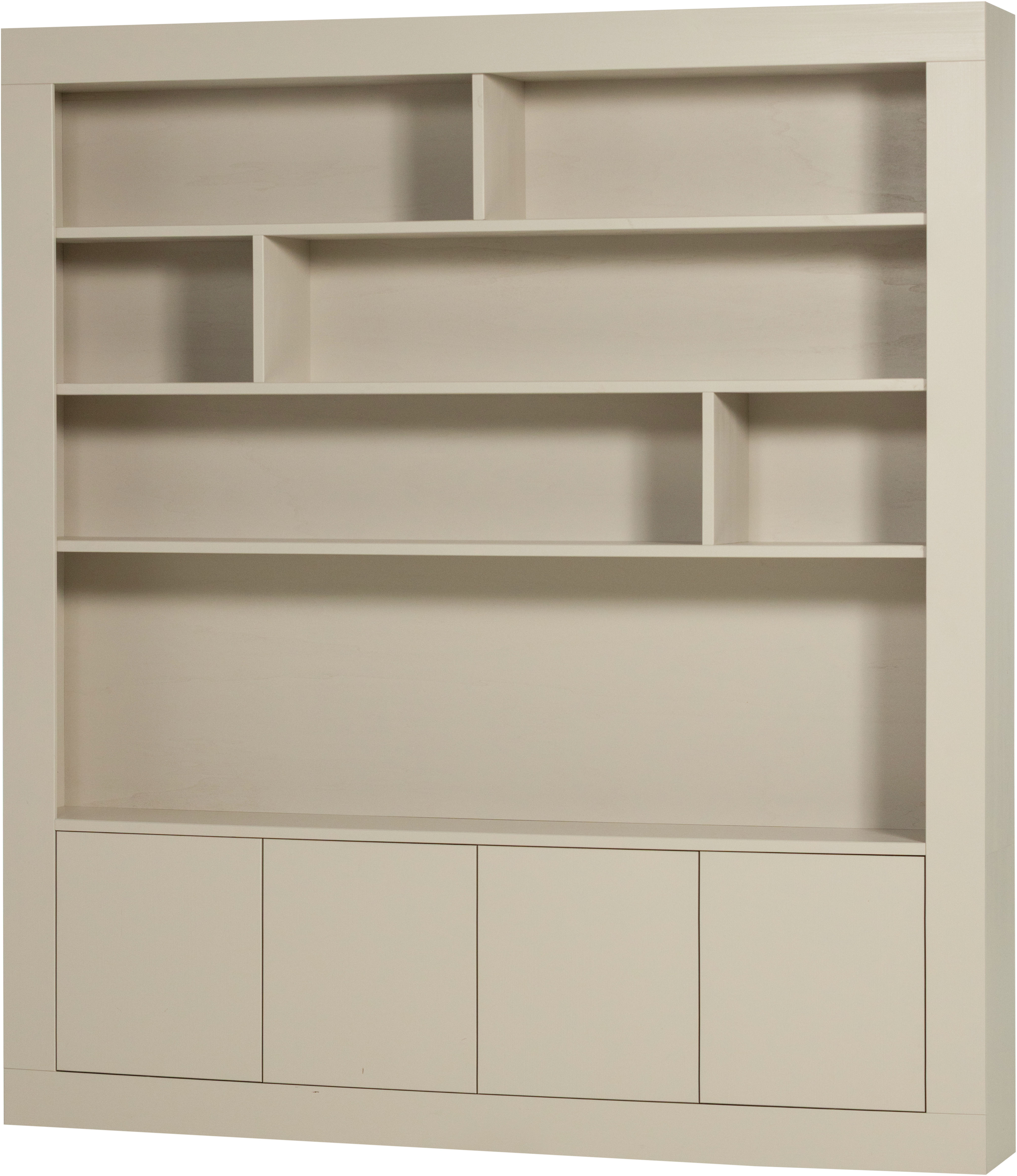 WOOOD Wohnwand "Wallcover FSC Mix Kiefernholz mit Druckmechanismus 210x 31x 229 cm"