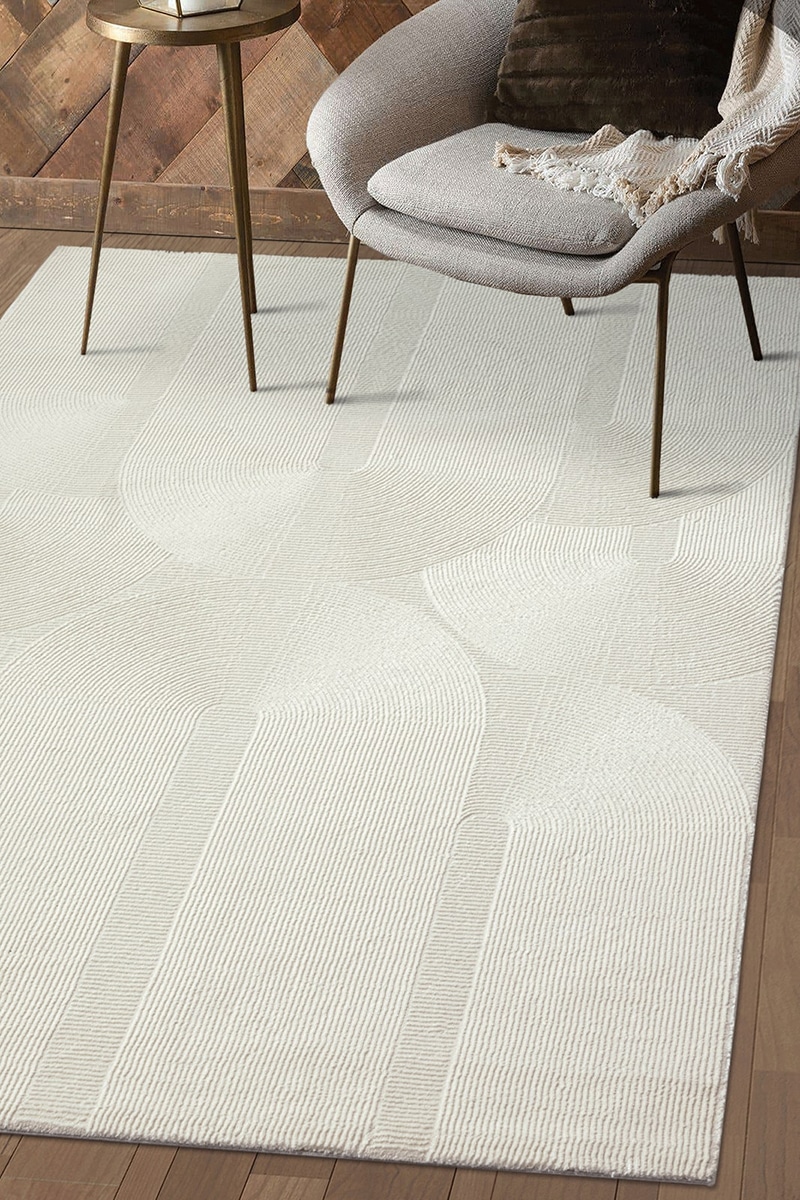 the carpet Teppich »Lima«, rund, 12 mm Höhe, Designer Teppich Flor 1 recyceltem Polyester waschbar
