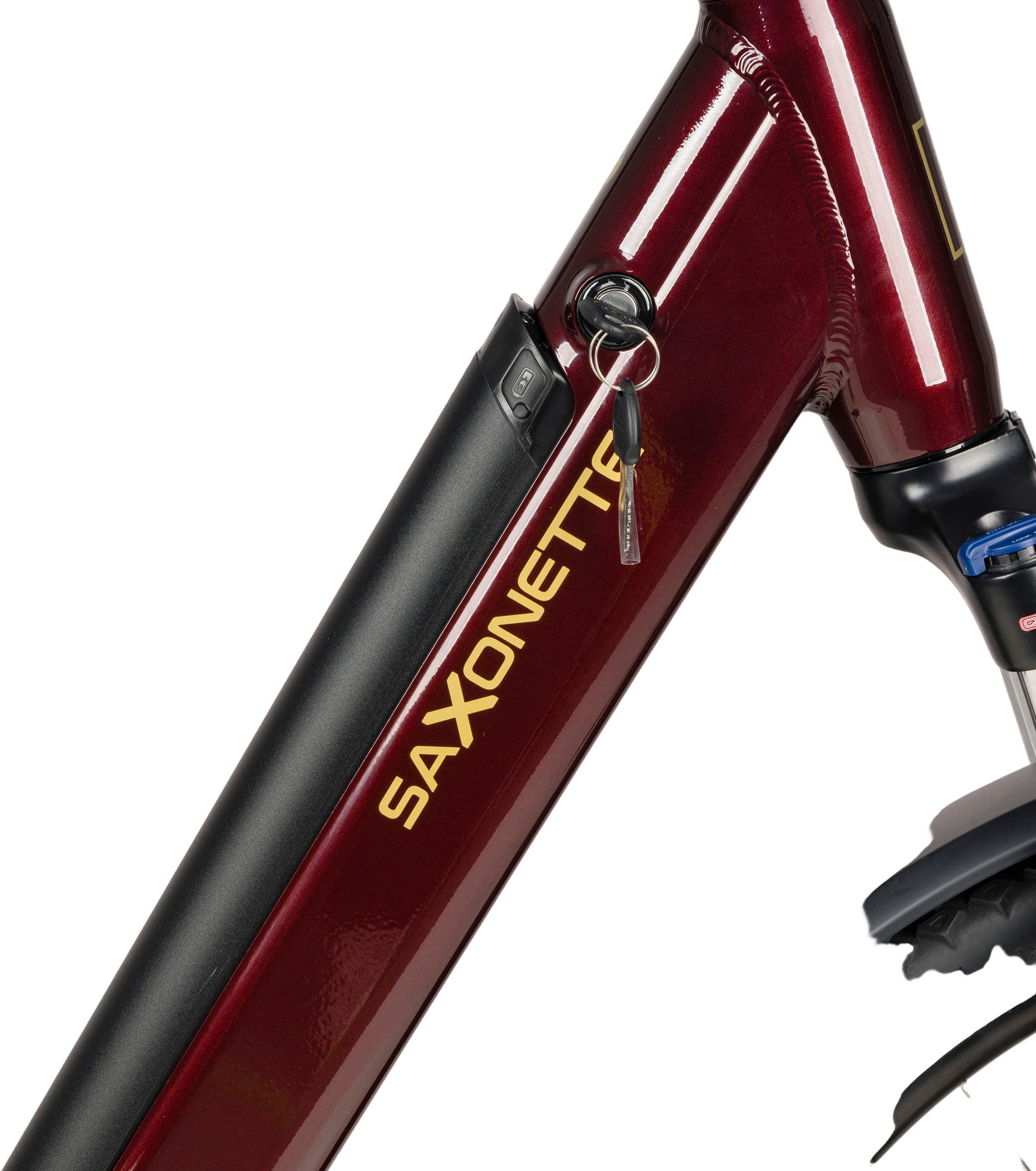 SAXONETTE E-Bike »SAXONETTE Trekkingrad Deluxe SUV easy (Wave)«, 8 Gang, Shimano, ALTUS-8 Gänge, Mittelmotor 250 W, (Packung), (mit integr. Akku), Elektrofahrrad für Damen u. Herren