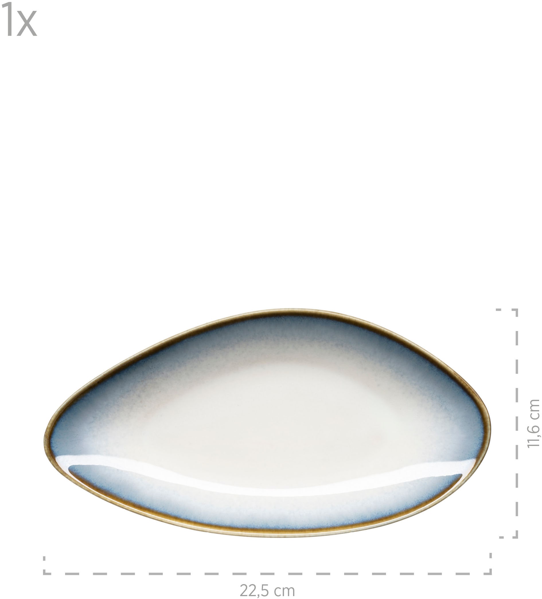 MÄSER Servierschale »LA SINFONIA, Servierplatten-Set, Steinzeug« 3 Stk. aus Steinzeug