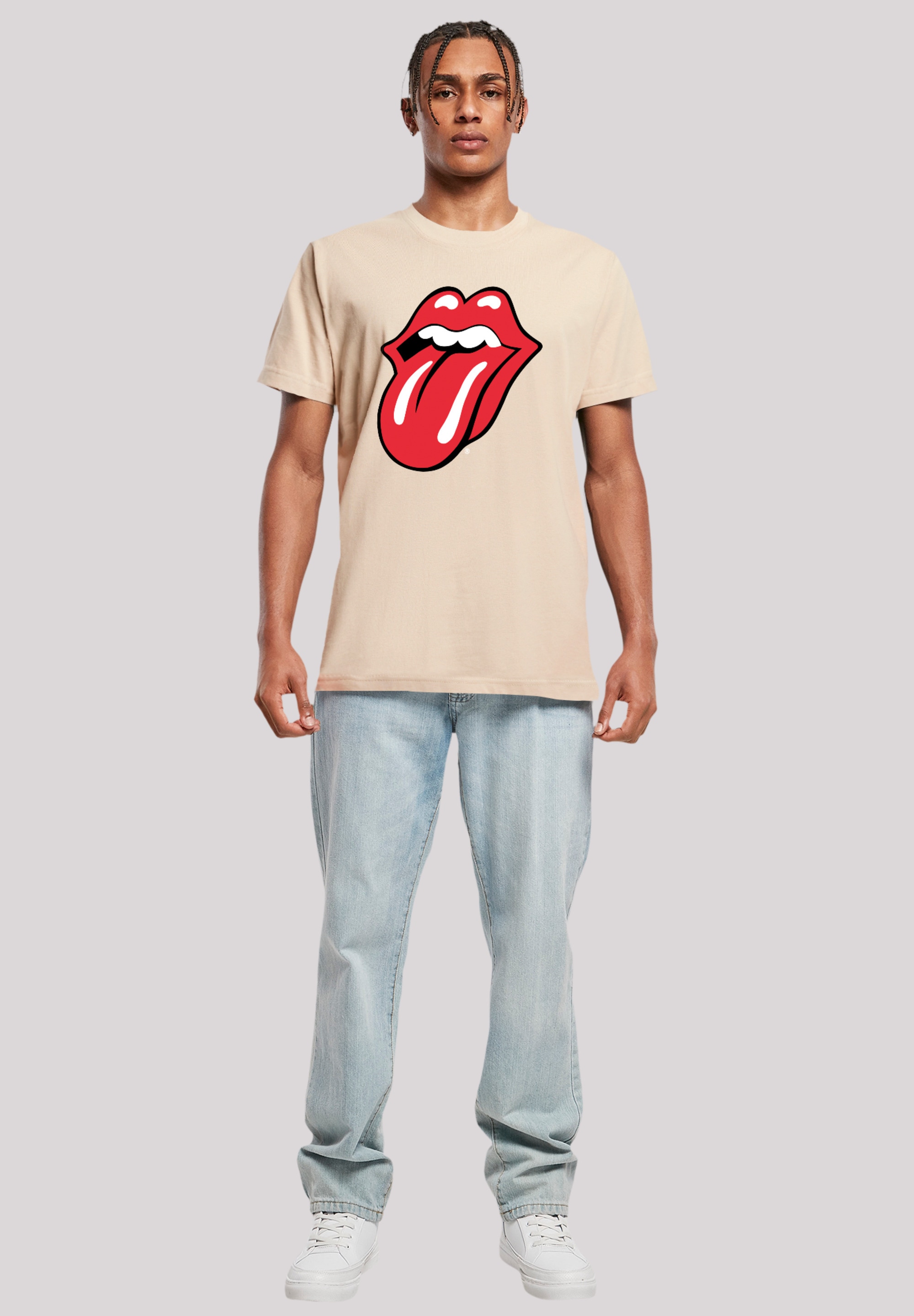 F4NT4STIC T-Shirt »The Rolling Stones Rote Zunge«, Print