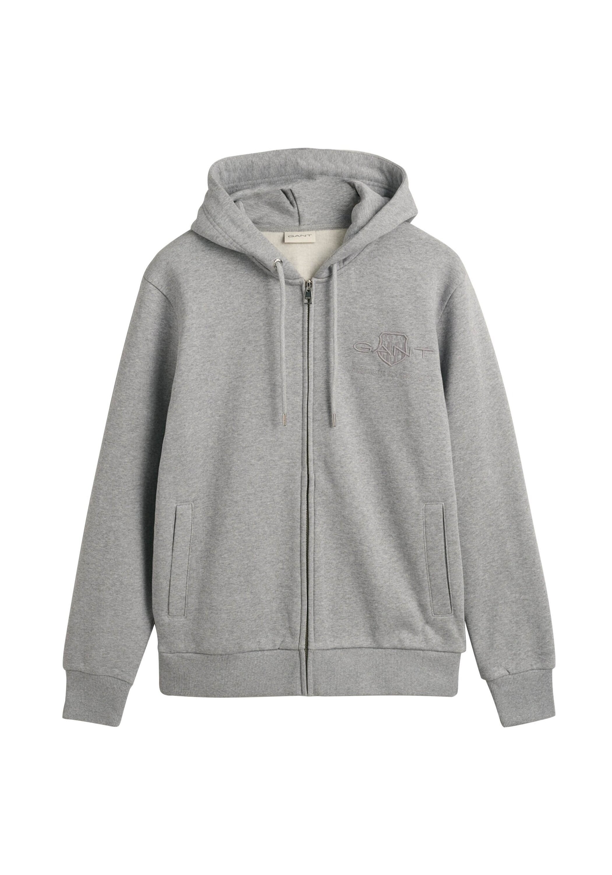 Gant Sweater "Sweatjacke REGULAR TONAL SHIELD FULL ZIP HOODIE" günstig online kaufen