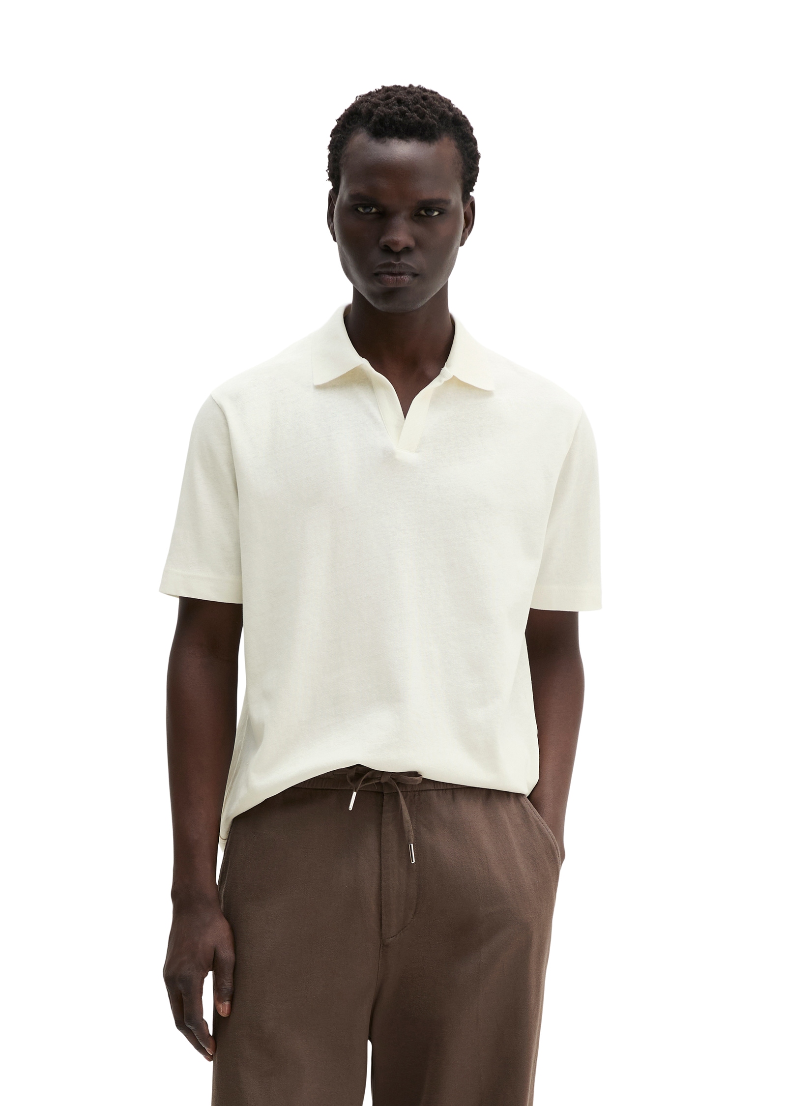 Marc O'Polo Poloshirt »aus Baumwoll-Leinen-Mix«