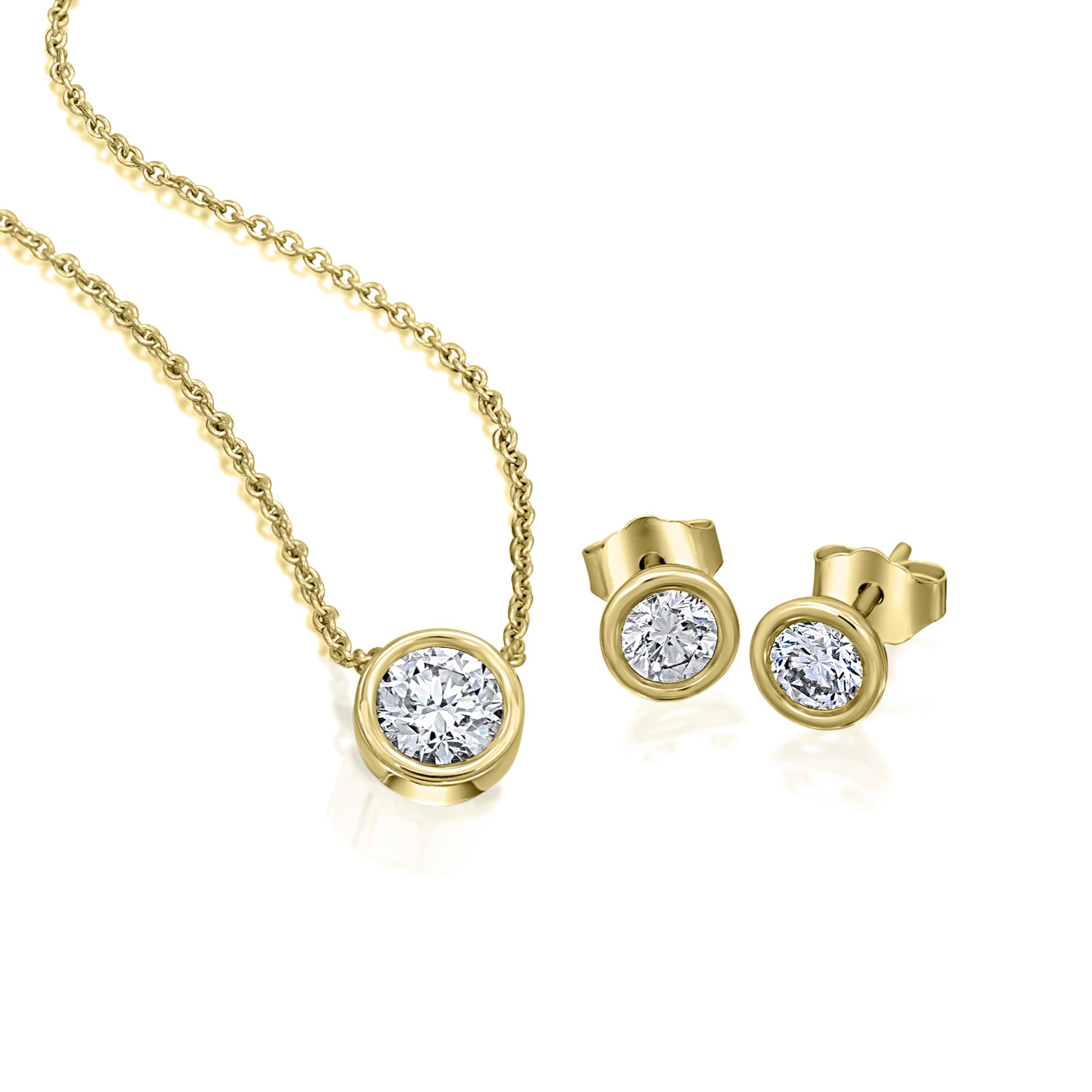 Vivance Paar Ohrhänger, Damen Gold Schmuck Zarge
