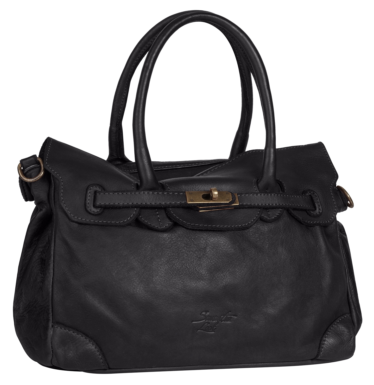 Samantha Look Shopper echt Leder, Made in Italy