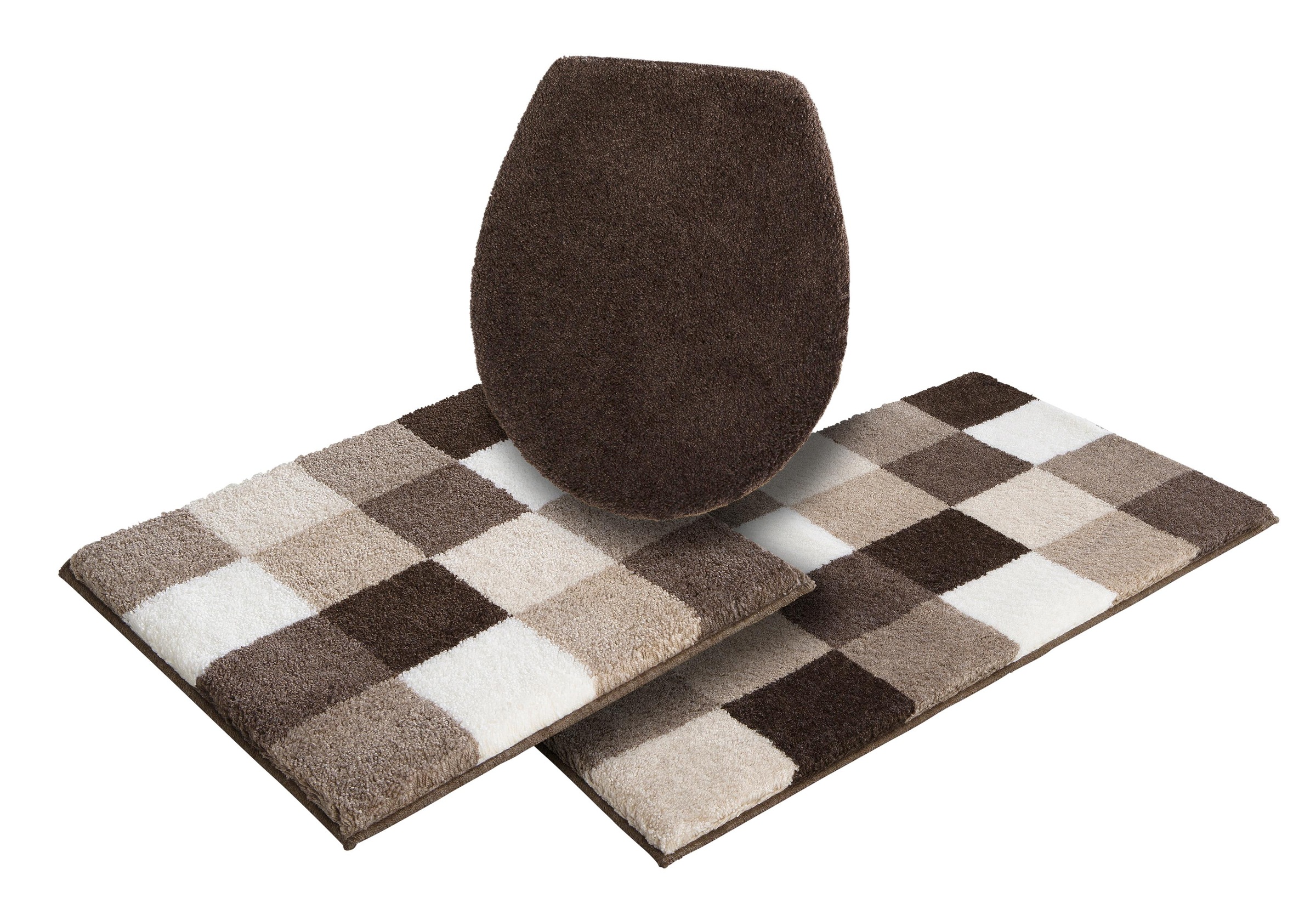 Grund Badematte "Mosaik, Badvorleger, Badezimmer Teppich, sehr weich" Höhe günstig online kaufen