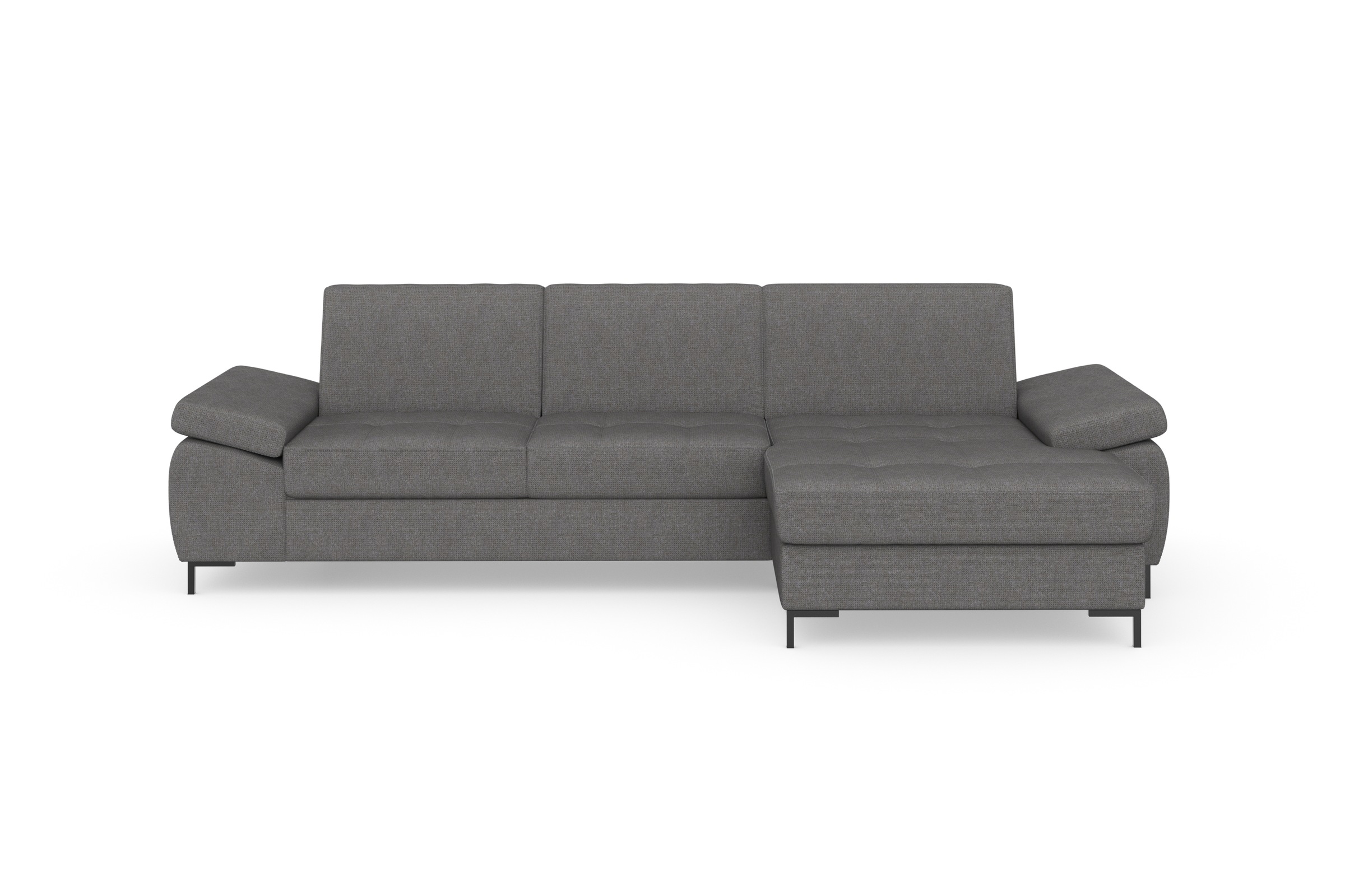 DOMO collection Ecksofa »Capelo L-Form«, mit Armteilverstellung, wahlweise mit Bettfunktion, Federkern